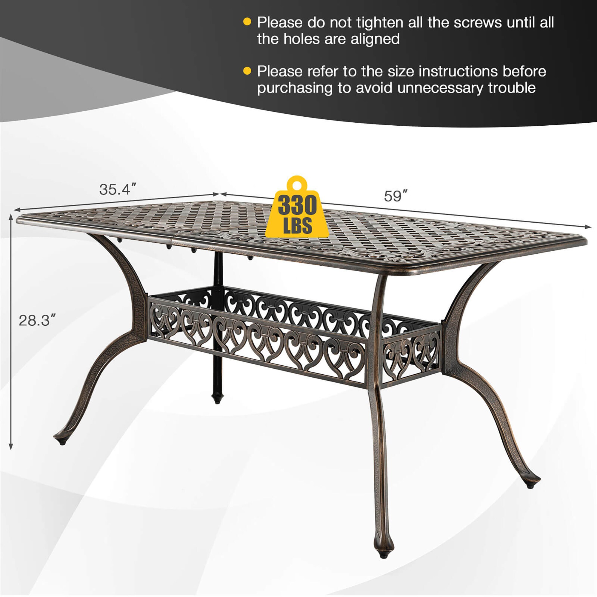 Forclover HYFL-395TB Patio-Tables - View #8