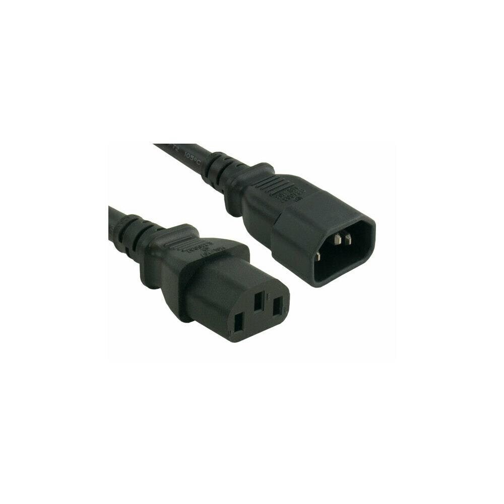 SkilledPower ZX9CNCT1702 8 ft. 14 AWG Computer Power Extension Cord IEC320 C13 to IEC320 C14