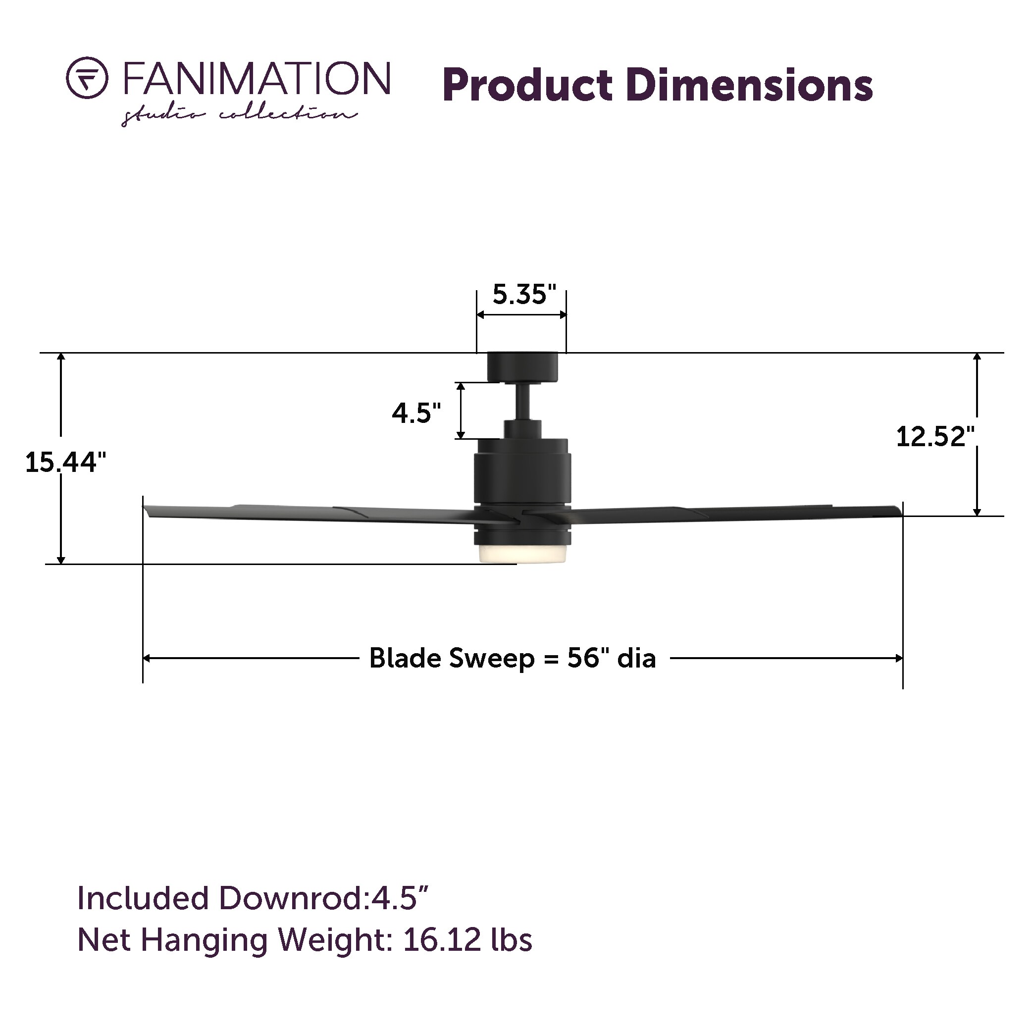 Fanimation Studio Collection LP8377LBL Ceiling-Fans - View #11