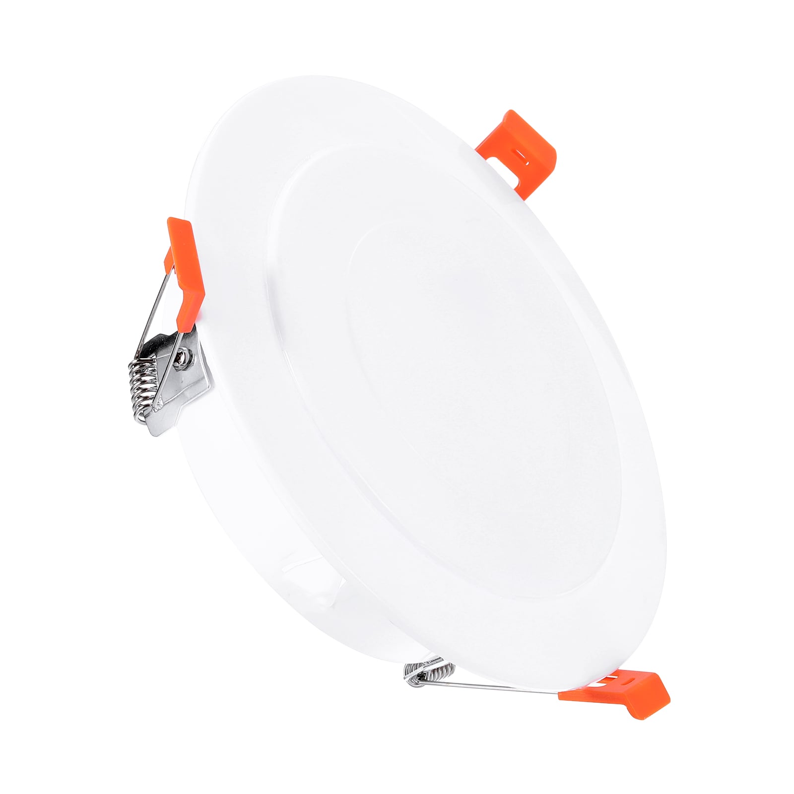 PATIKIL 6.5inch Spring Ceiling Cover Plate Recessed Light Trim Wall Mount Downlight Hole Cap Decorative Panel with Buckle Suitable for 4.9 6.1inch Round Hole Glass Ceiling Openings White #S26033100UX7650
