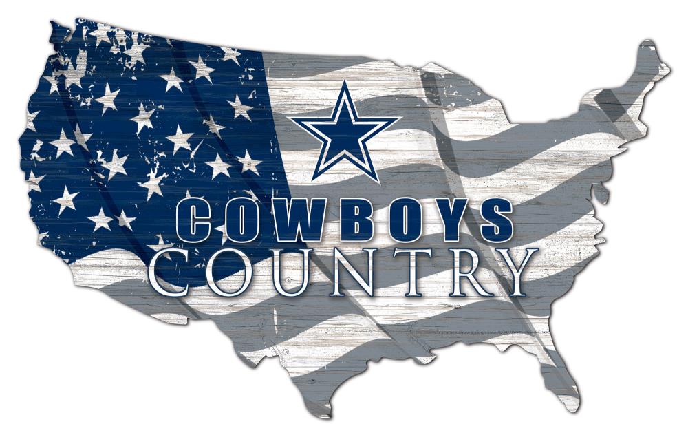 WinCraft Dallas Cowboys 11'' x 17'' Flag Wood Sign