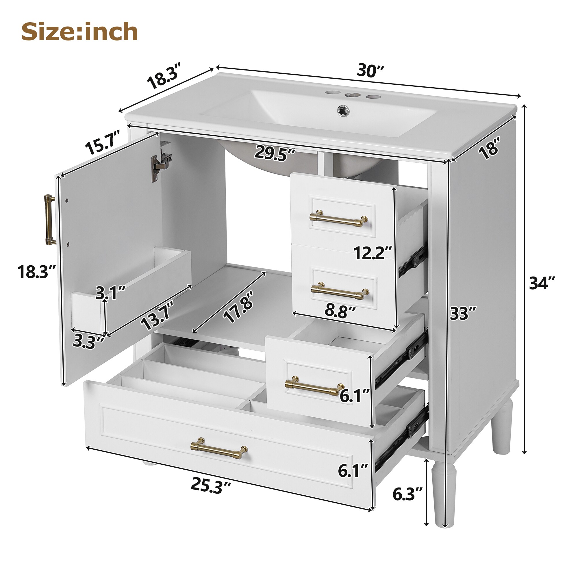 GDFStudio 345572 Bath-Vanity-Combo - View #11
