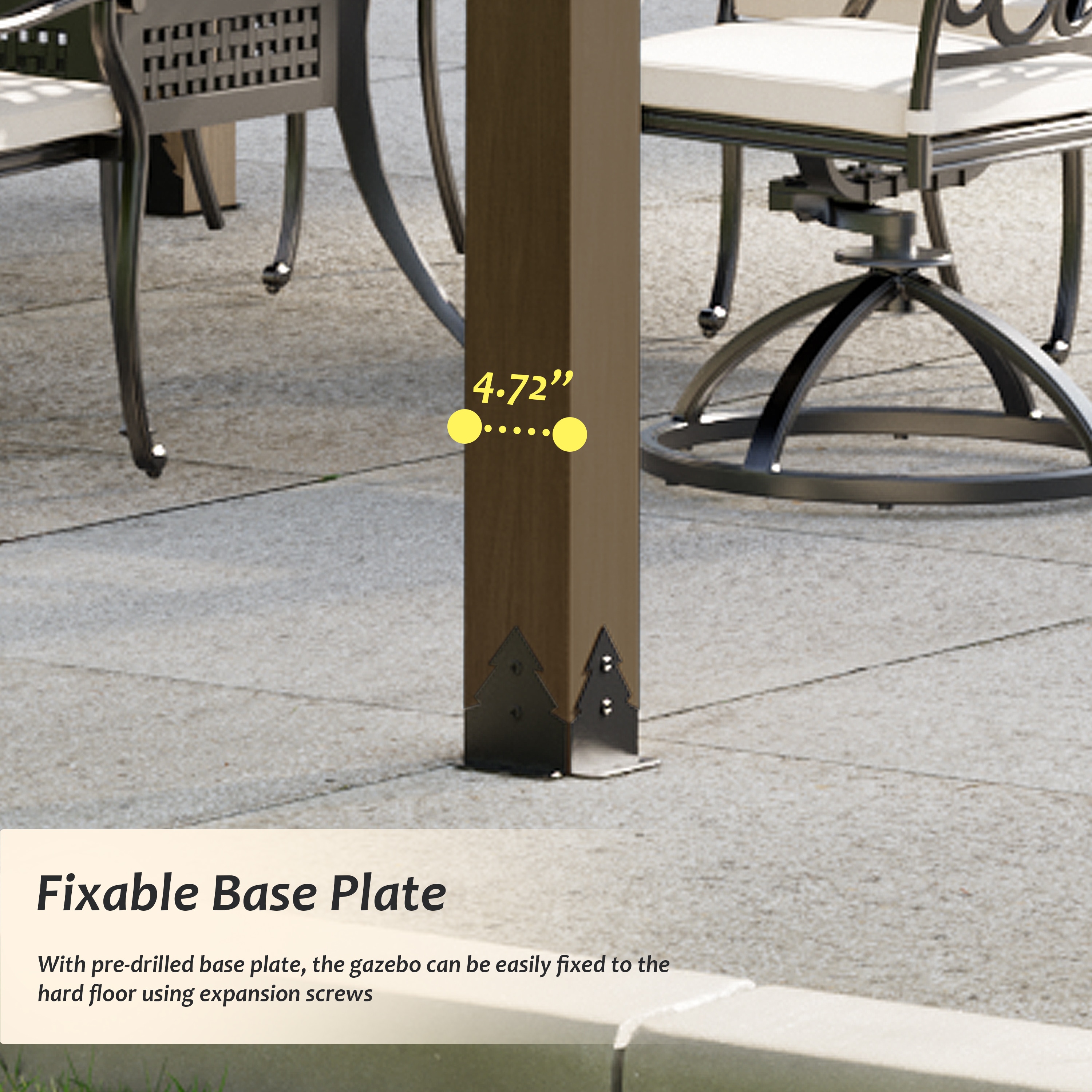 Dimakai DK-0605KD2626 Wood-Resin-Gazebos - View #6