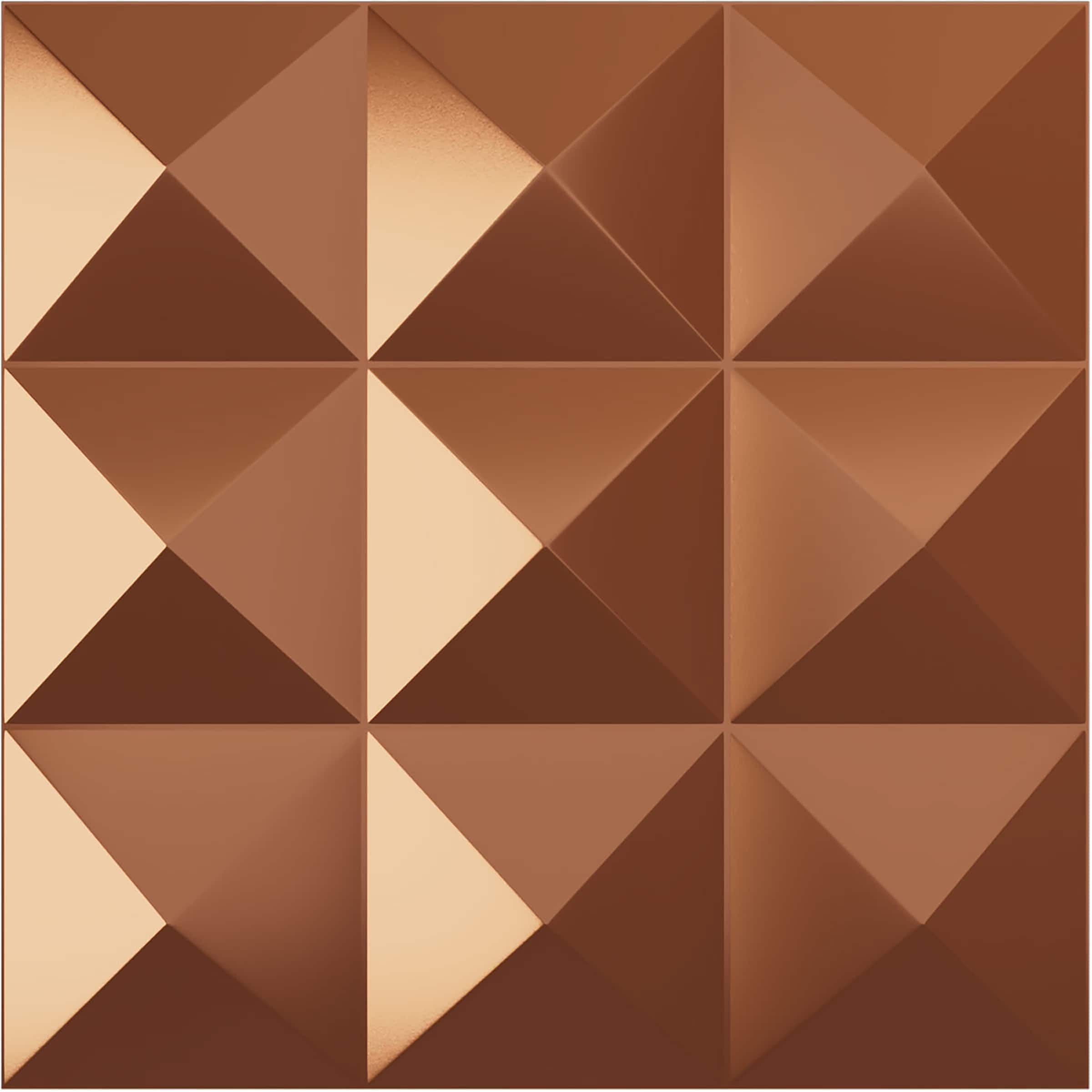 Ekena Millwork WP12X12BEBCO-CASE-12 11-7/8-in x 11-7/8-in Embossed Paintable/Stainable Copper PVC Wall Panel ( 12 -Pack, Covers 11.76-sq ft )