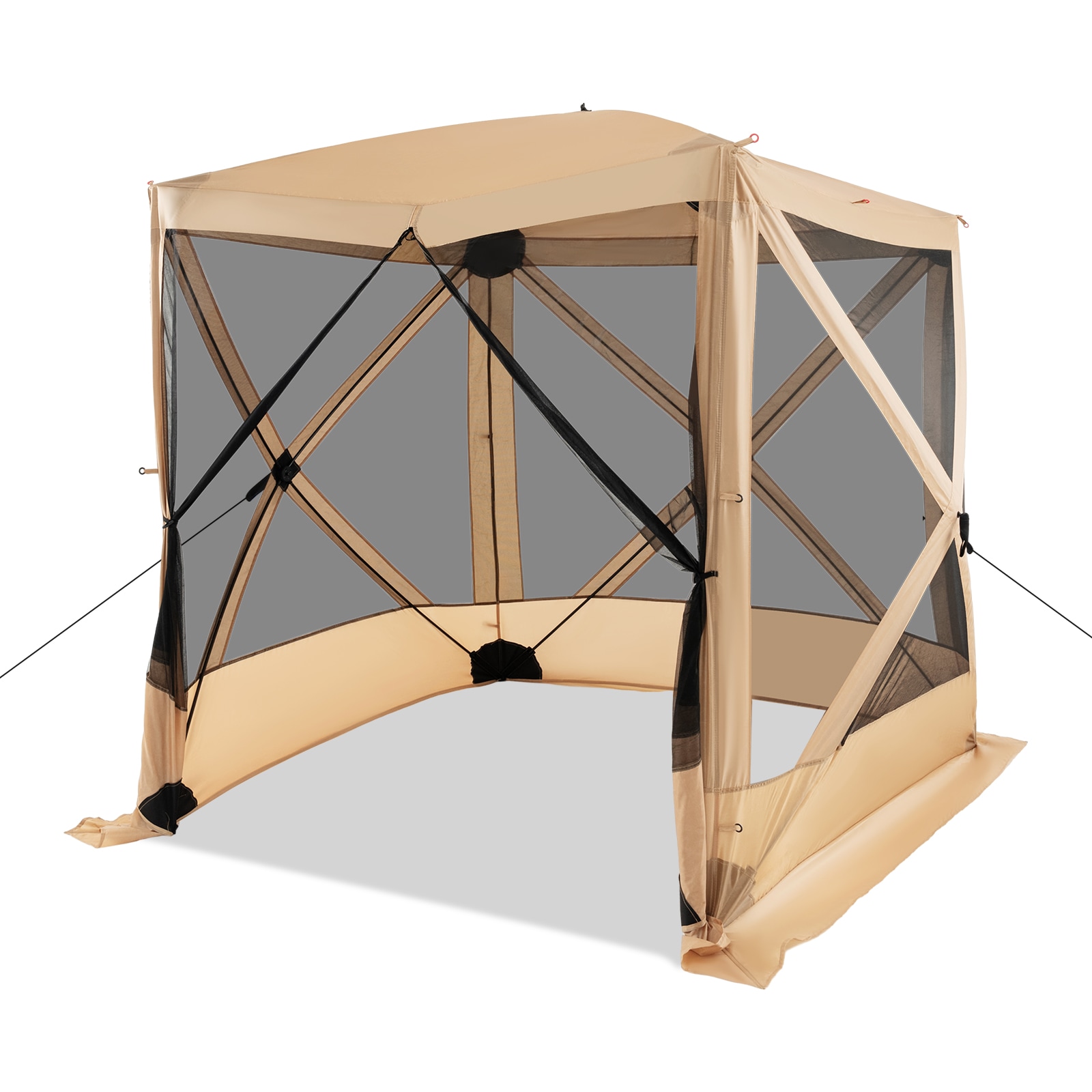 Forclover HBV-10676CF 6.7-ft x 6.7-ft Square Coffee Pop-up canopy