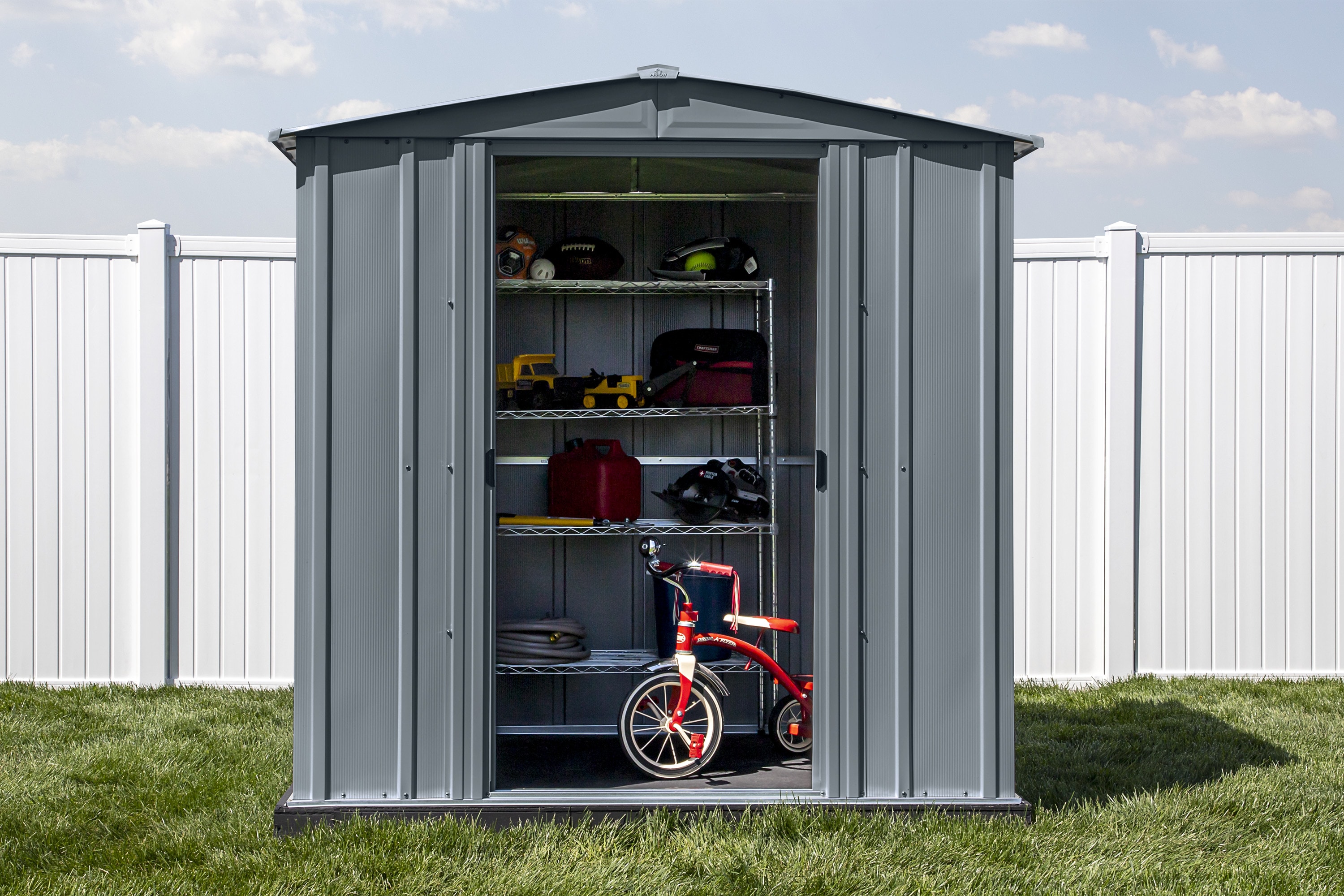 Arrow CLG67CC Metal-Storage-Buildings-Sheds - View #11