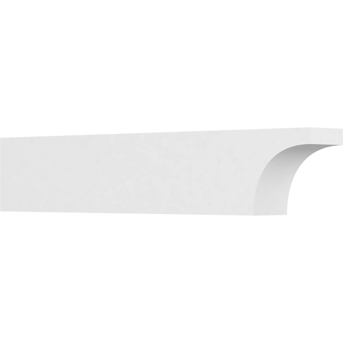Ekena Millwork RFTP05X08X42HUN Standard Huntington 5-in X 8-in X 42-in White PVC Rafter tail