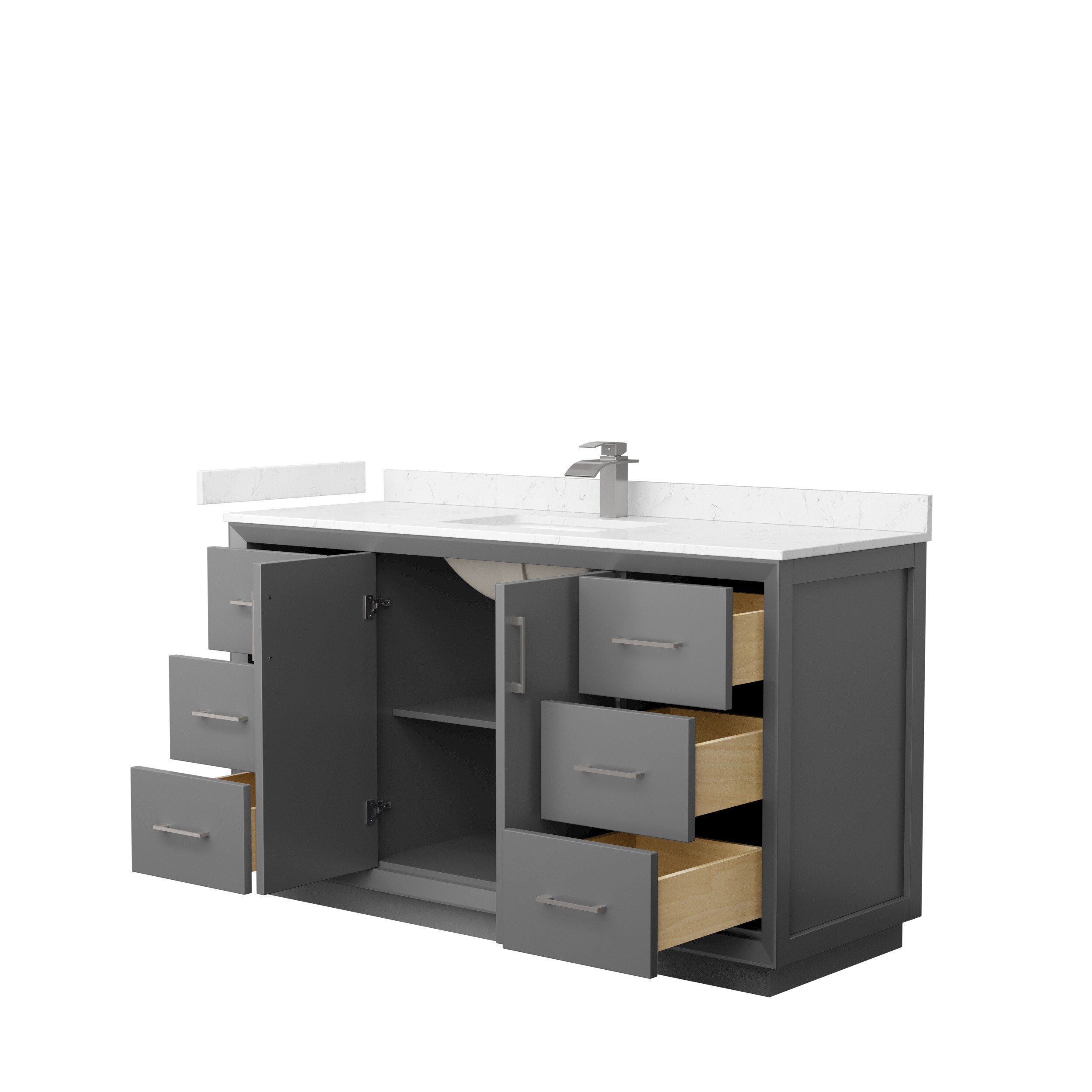 Wyndham Collection WCF414160SKGC2UNSMXX Bath-Vanity-Combo - View #2