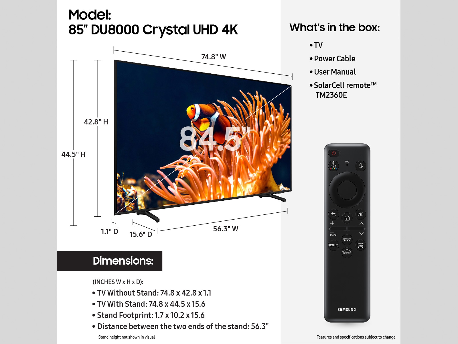 Samsung UN85DU8000FXZA tvs - View #5