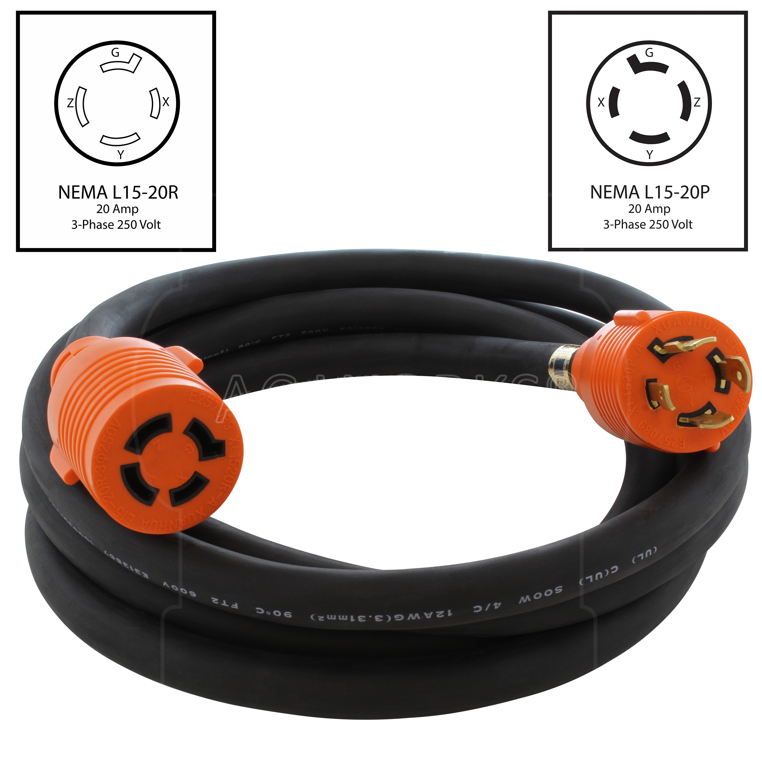 AC WORKS L1520PR-025E Electrical-Extension-Cords - View #2