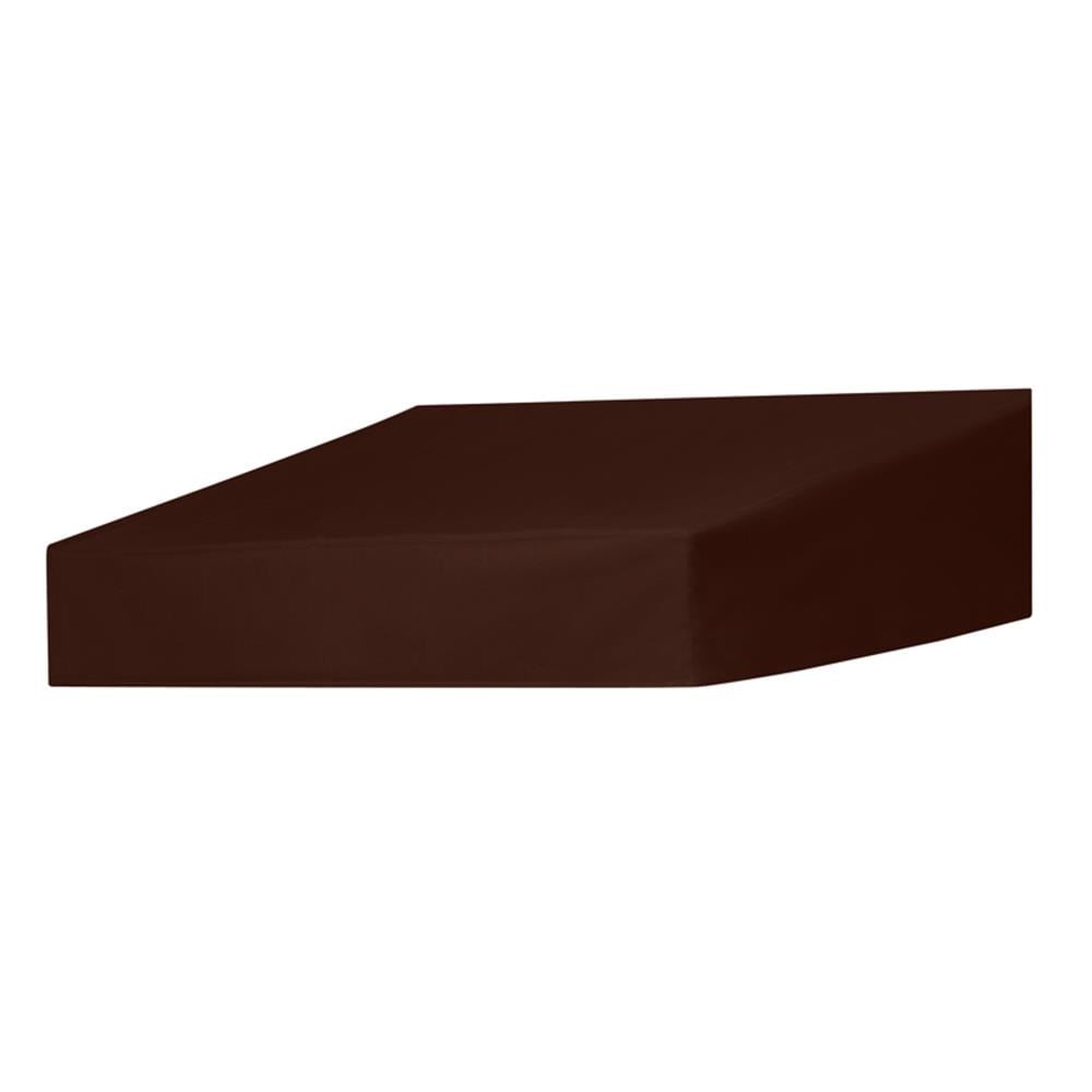 Door Canopy in a Box 3020942 Classic 48-Inches Wide x 50-Inches Projection x 21-Inches Height Fabric Cocoa Solid Fixed Door Awning