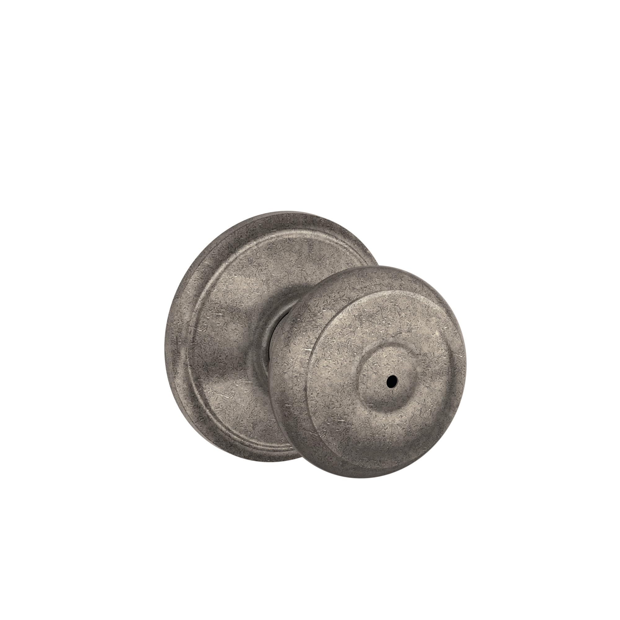 Schlage  F40GEO621 F40 GEO 621 Georgian Privacy Knob Distressed Nickel