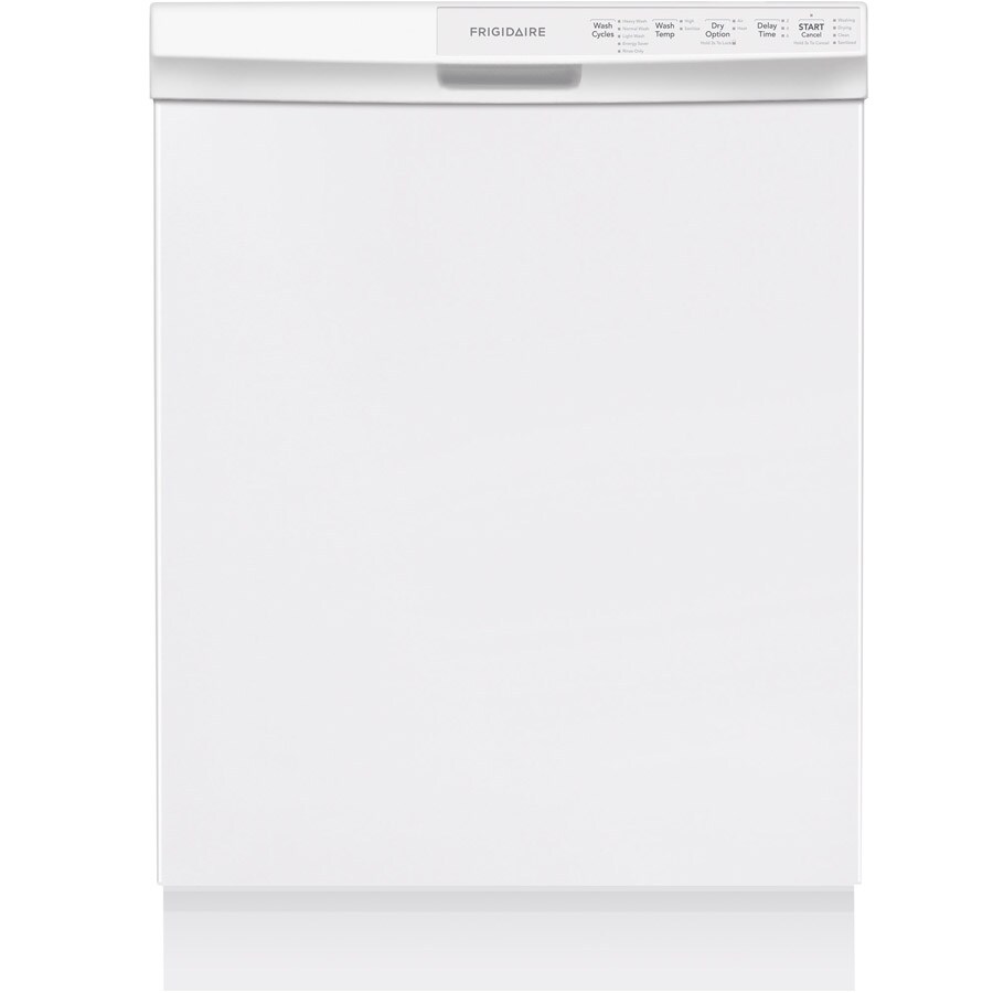 Frigidaire FFBD2412SW Fully Visible 24-in Built-In Dishwasher (White) ENERGY STAR, 55-dBA