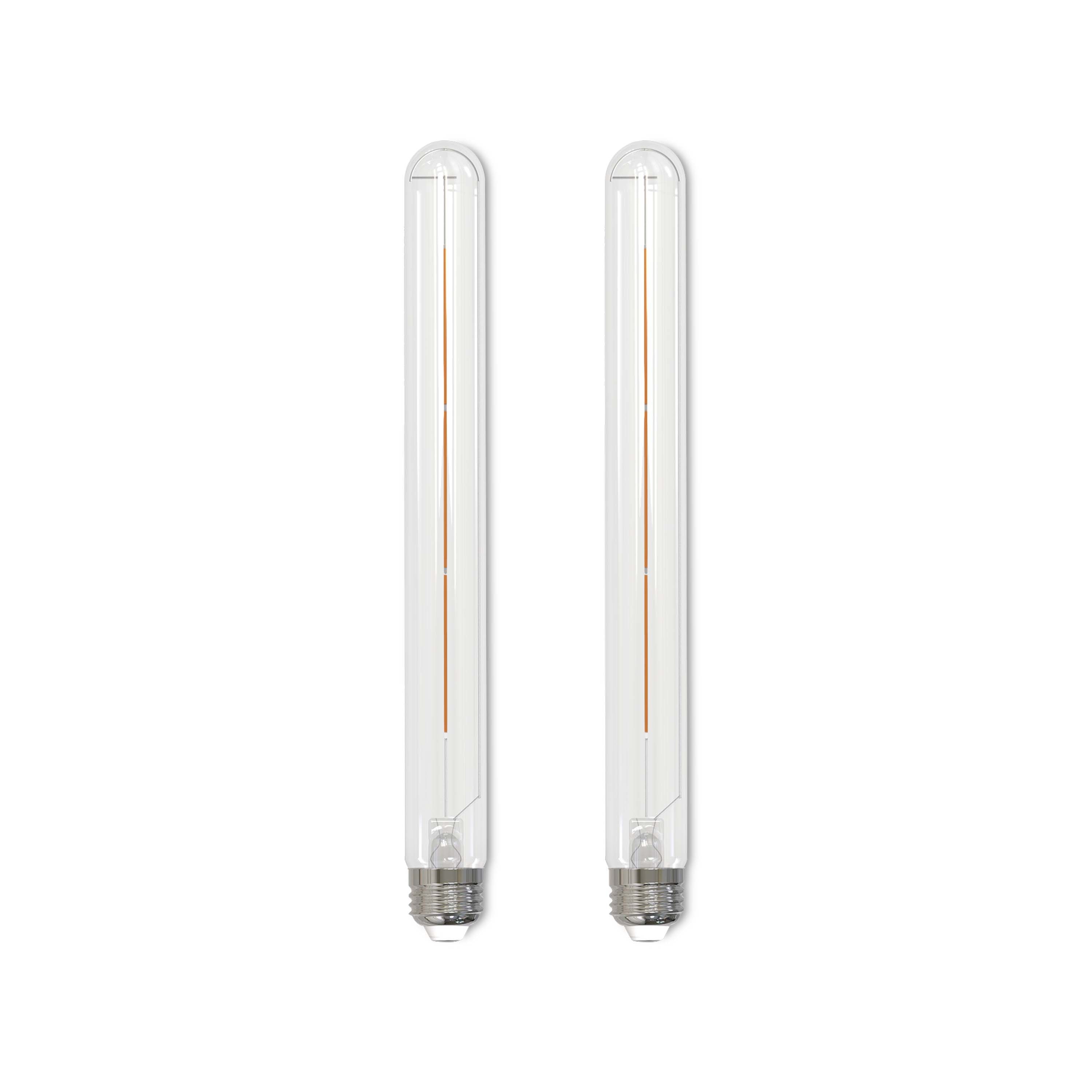 Bulbrite 861365 LED Filament 40 -Watt EQ T9 Warm white Medium base (E-26) Dimmable LED Decorative Light Bulb 2 -Pack