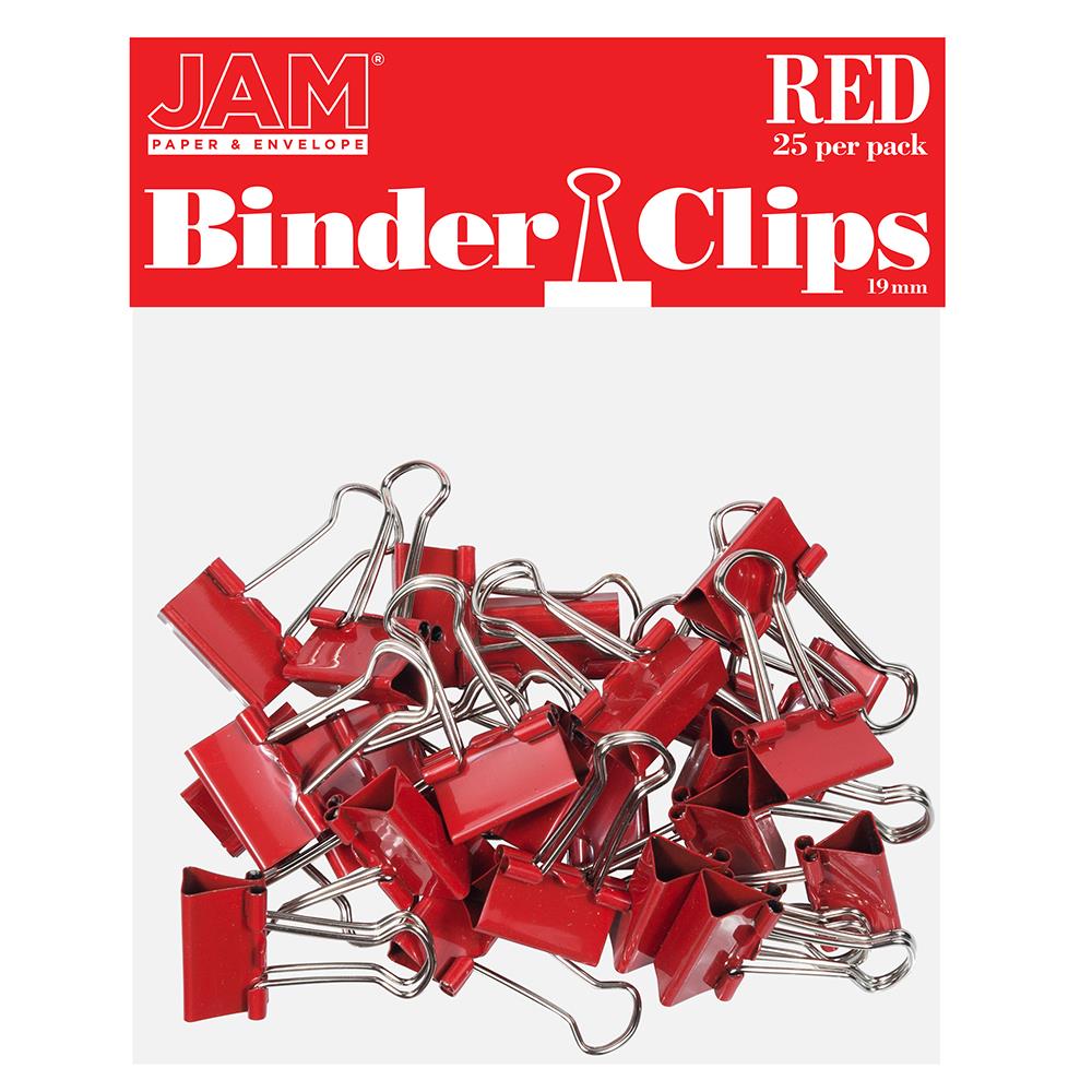 JAM Paper 334BCRE 0.75 Inch Red Safety pin Pin/Clip .01-sq ft 25 -Pack