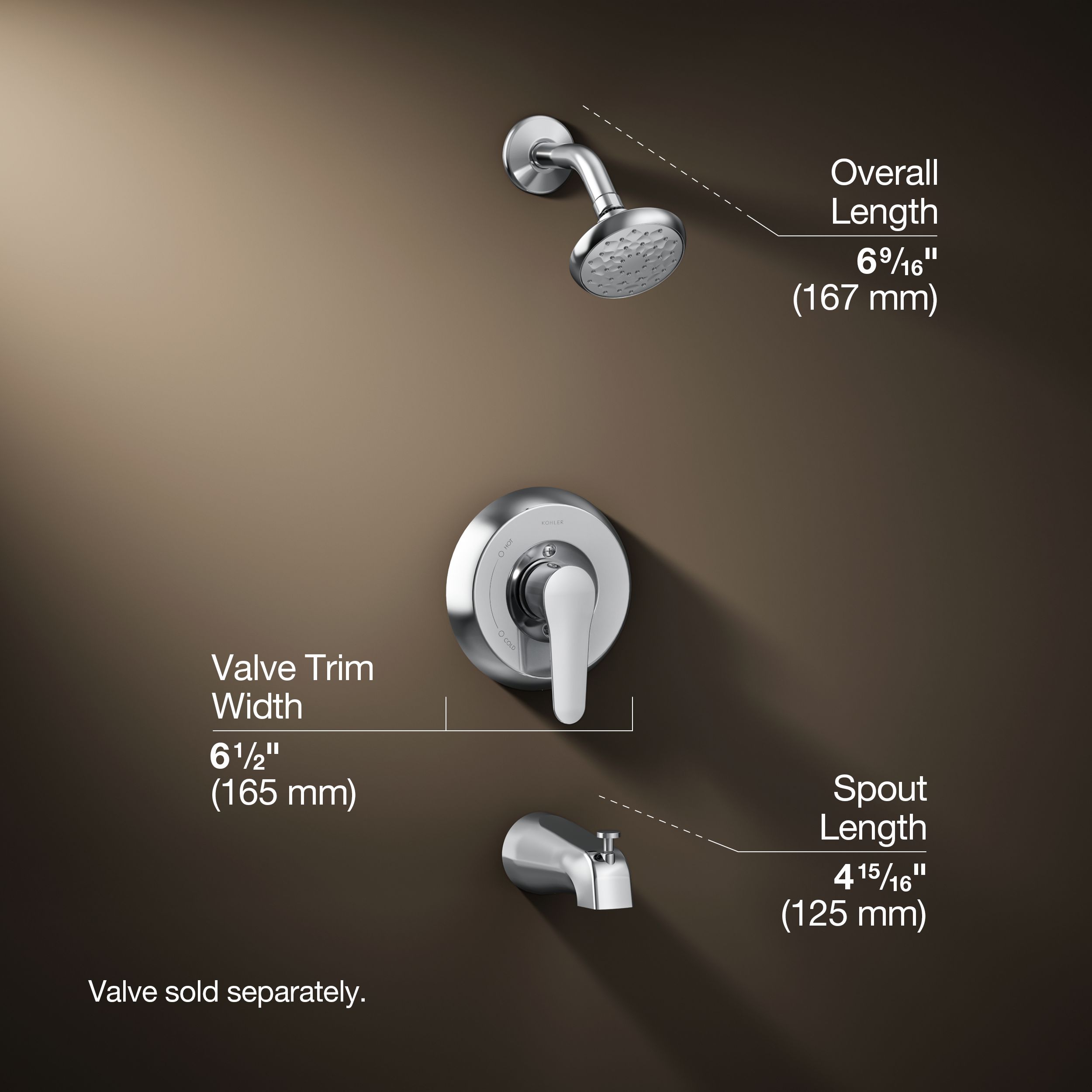 KOHLER TLS98007-4-CP Tub-Shower-Faucets - View #3