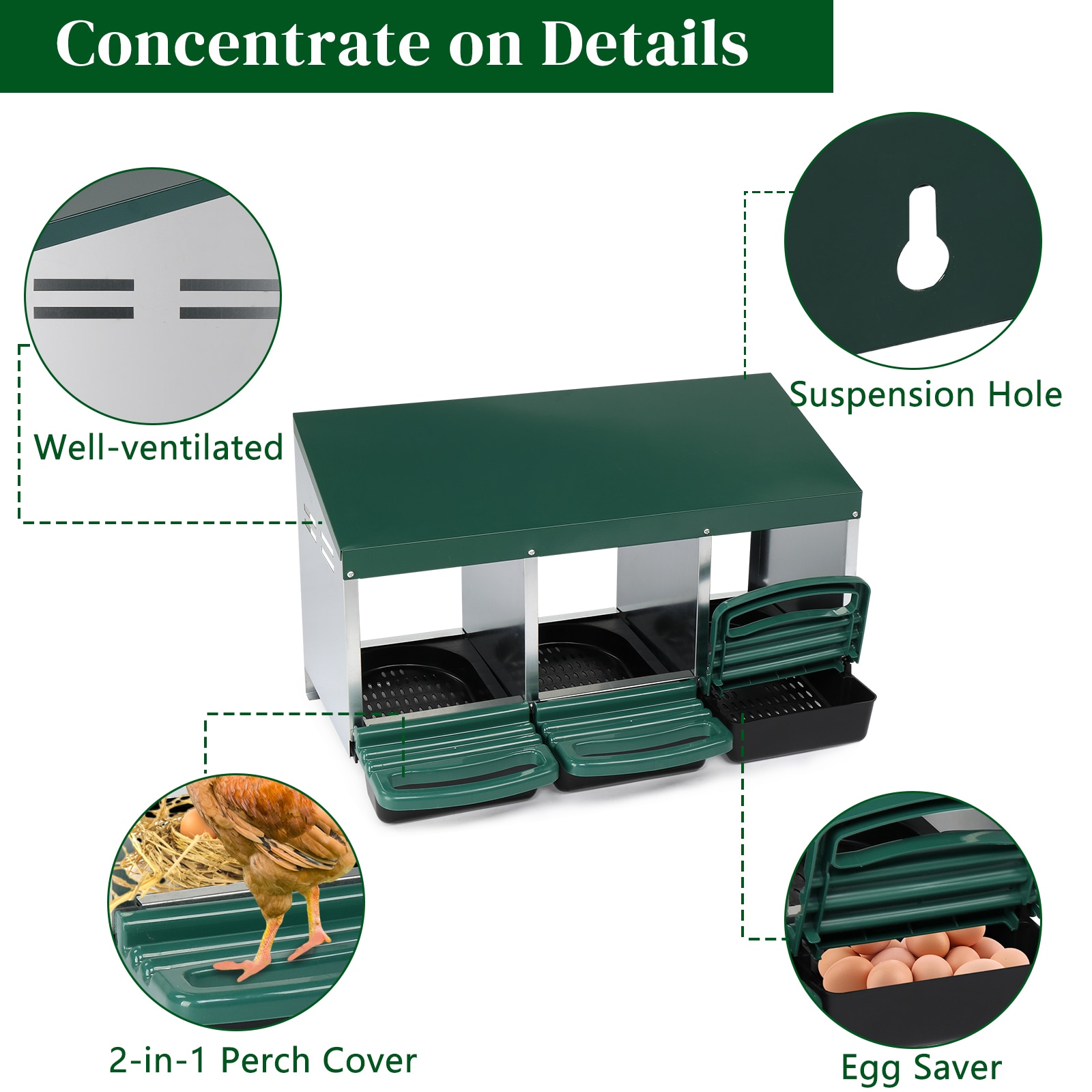 VINGLI LS-G57000770 Chicken-Coops-Rabbit-Hutches - View #6