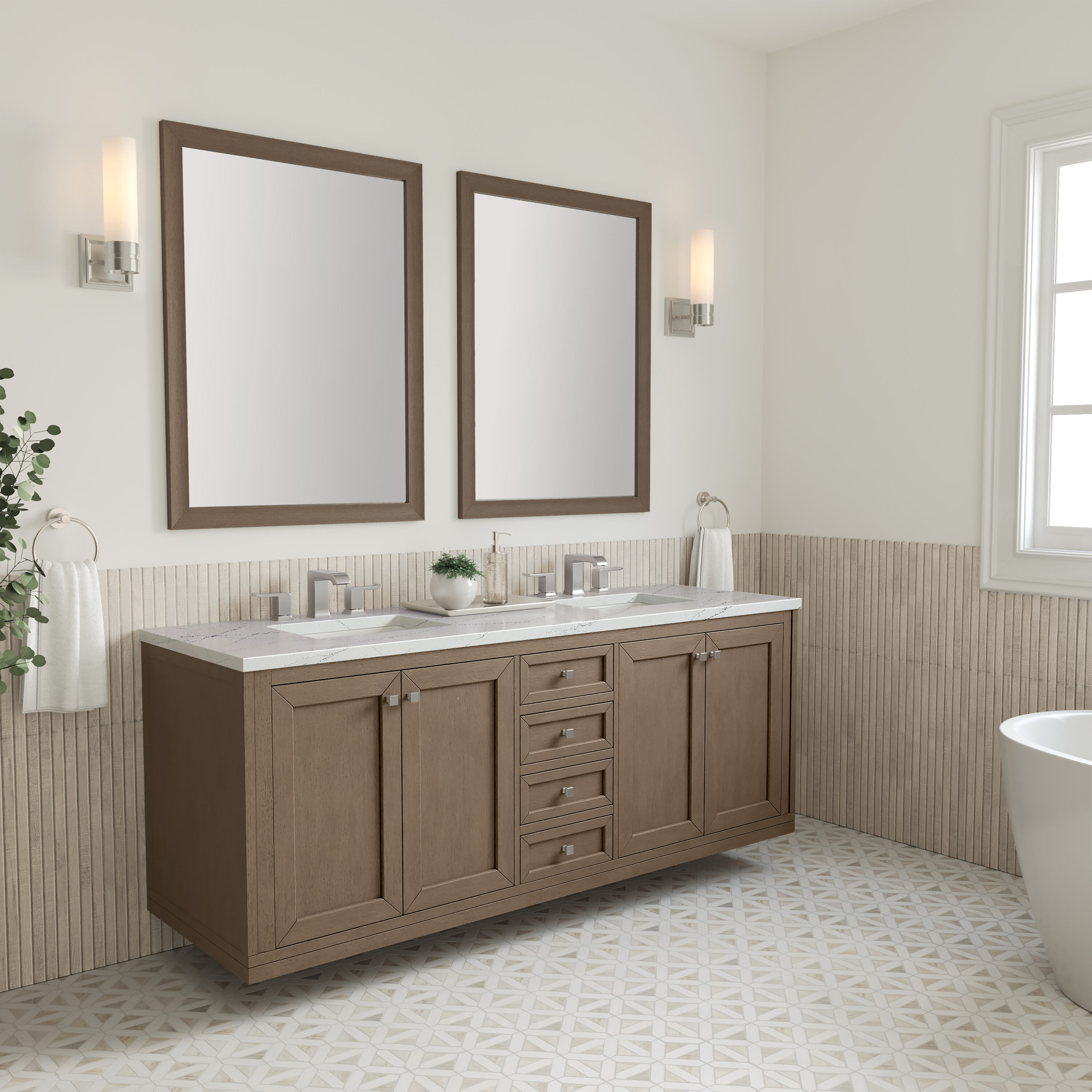 James Martin Vanities 305-V72-WWW-3ENC Bath-Vanity-Combo - View #8