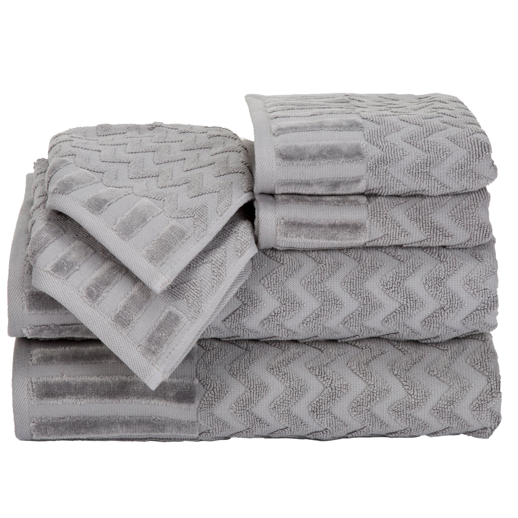 Hastings Home 327710SYF 6-Piece Cotton Deluxe Plush Bath Towel Set, CH