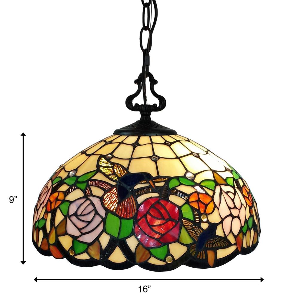 stained glass chandelier lighting