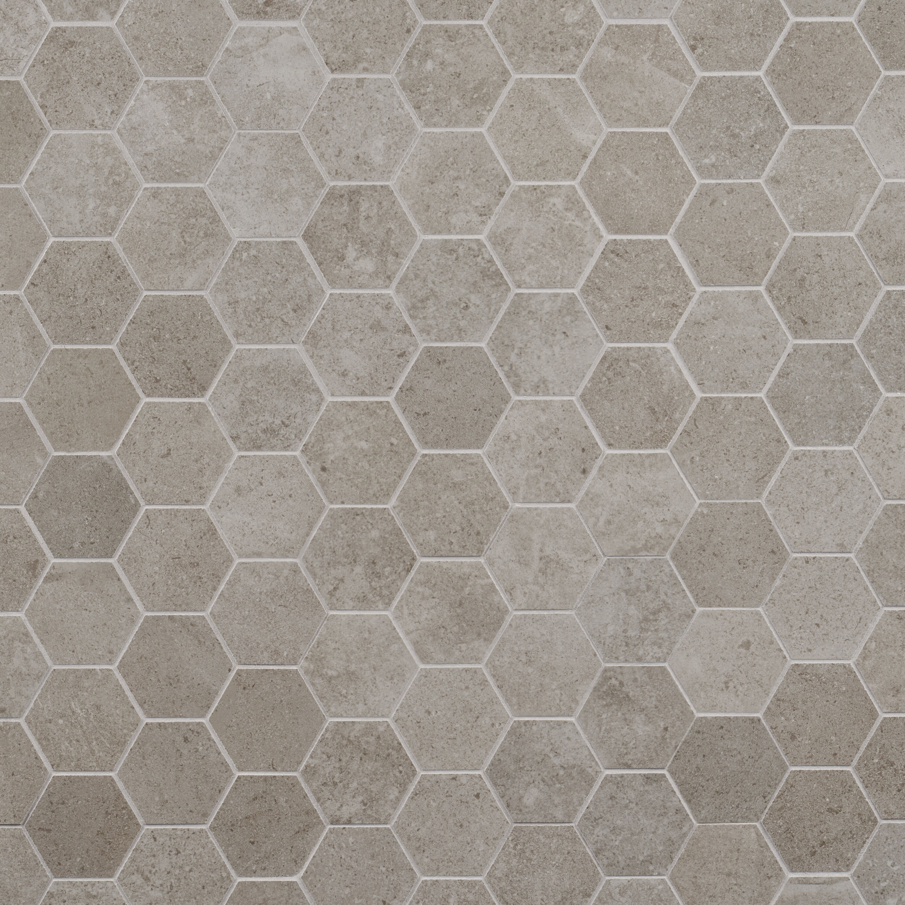 Artmore Tile EXT3RD108124 New Terrain Tortora 11-in x 13-in Matte Porcelain Stone look Hexagon Mosaic Floor and Wall Tile ( 0.82-sq ft Piece