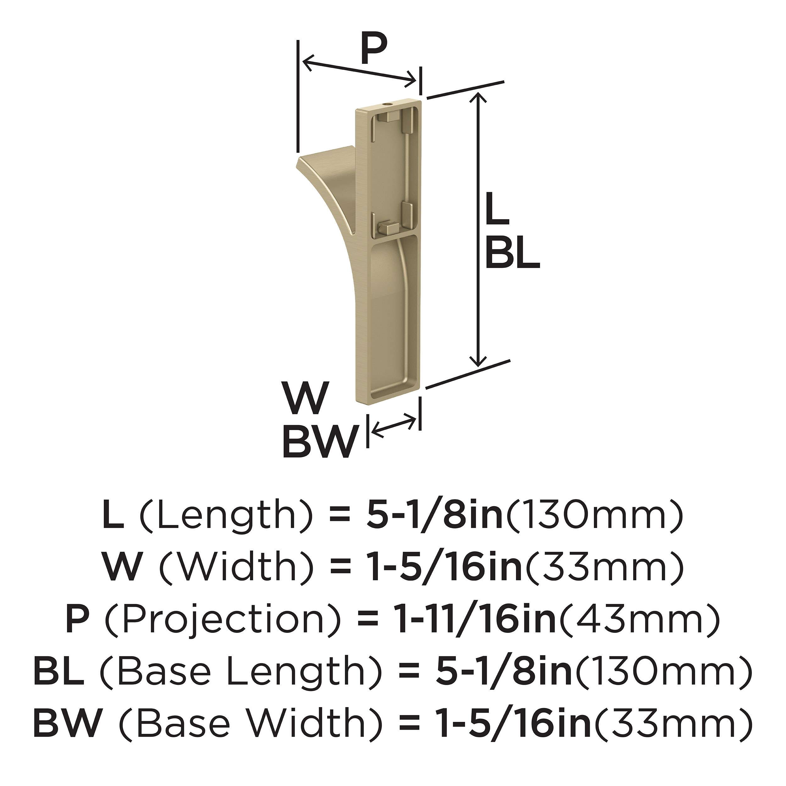 Amerock HBX37014BBZ Decorative-Wall-Hooks - View #4