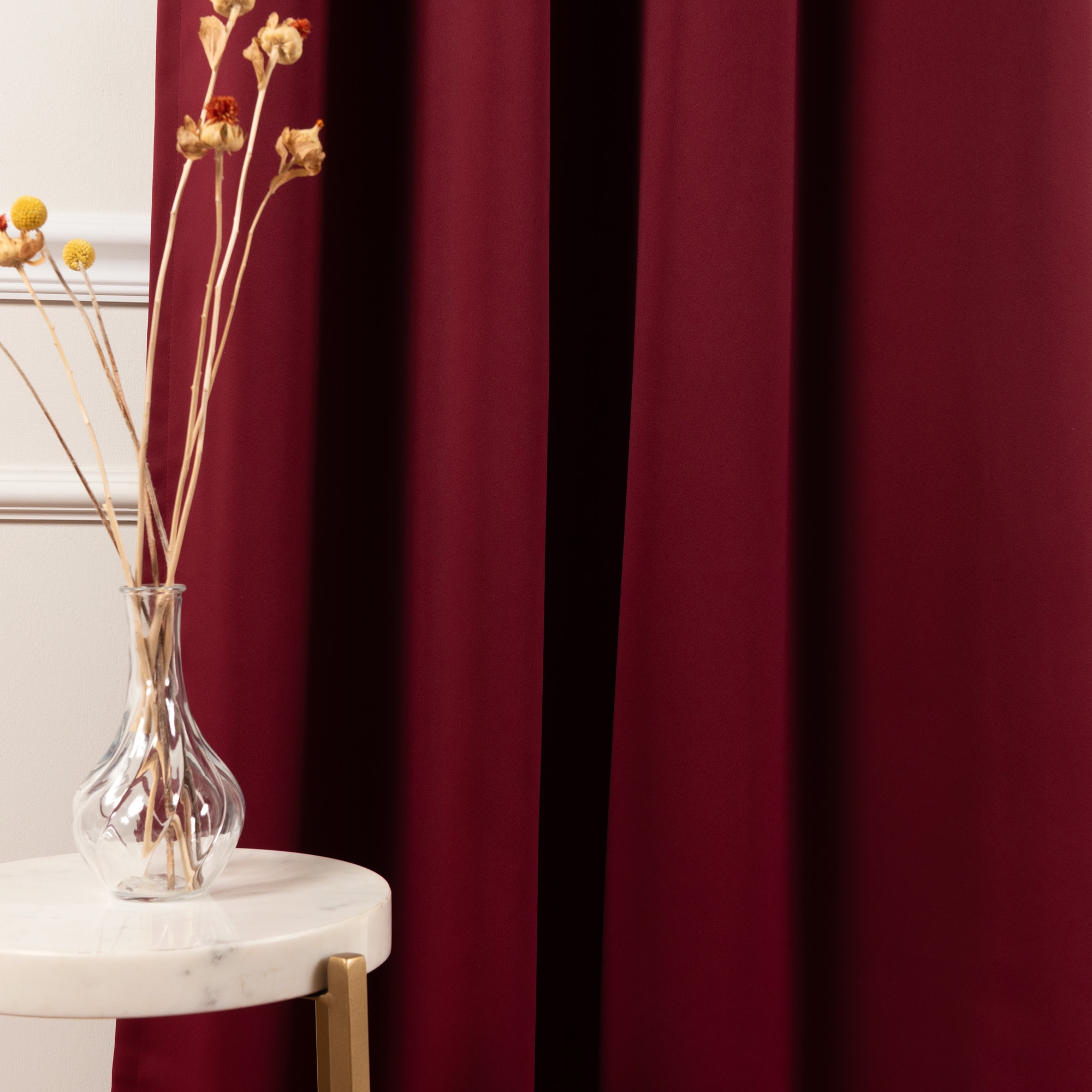 Best Home Fashion GR-WIDE-100X96-BURG curtains - View #5