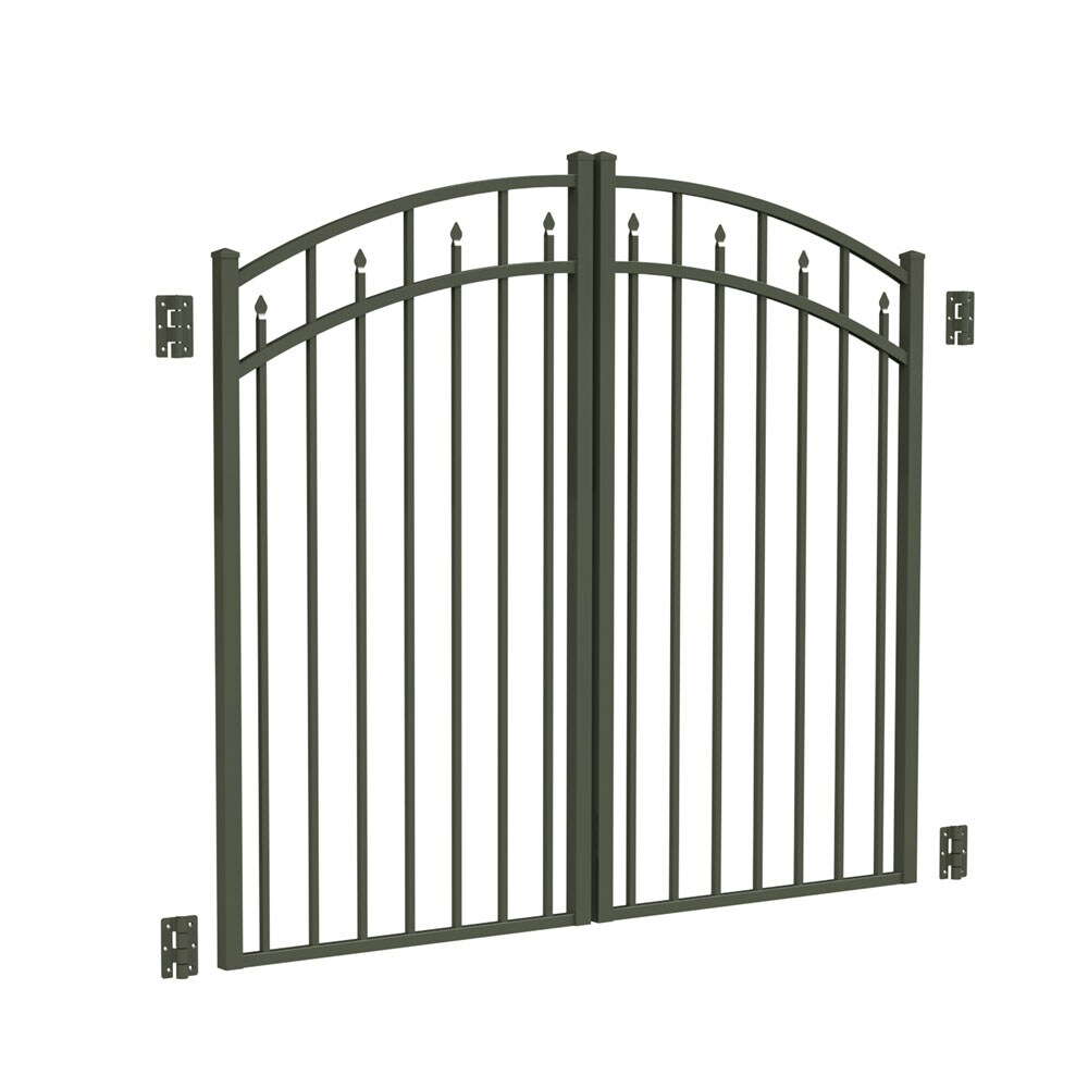 Freedom 73015417 36.5-ft x 63.5-ft Bronze Aluminum Driveway Gate