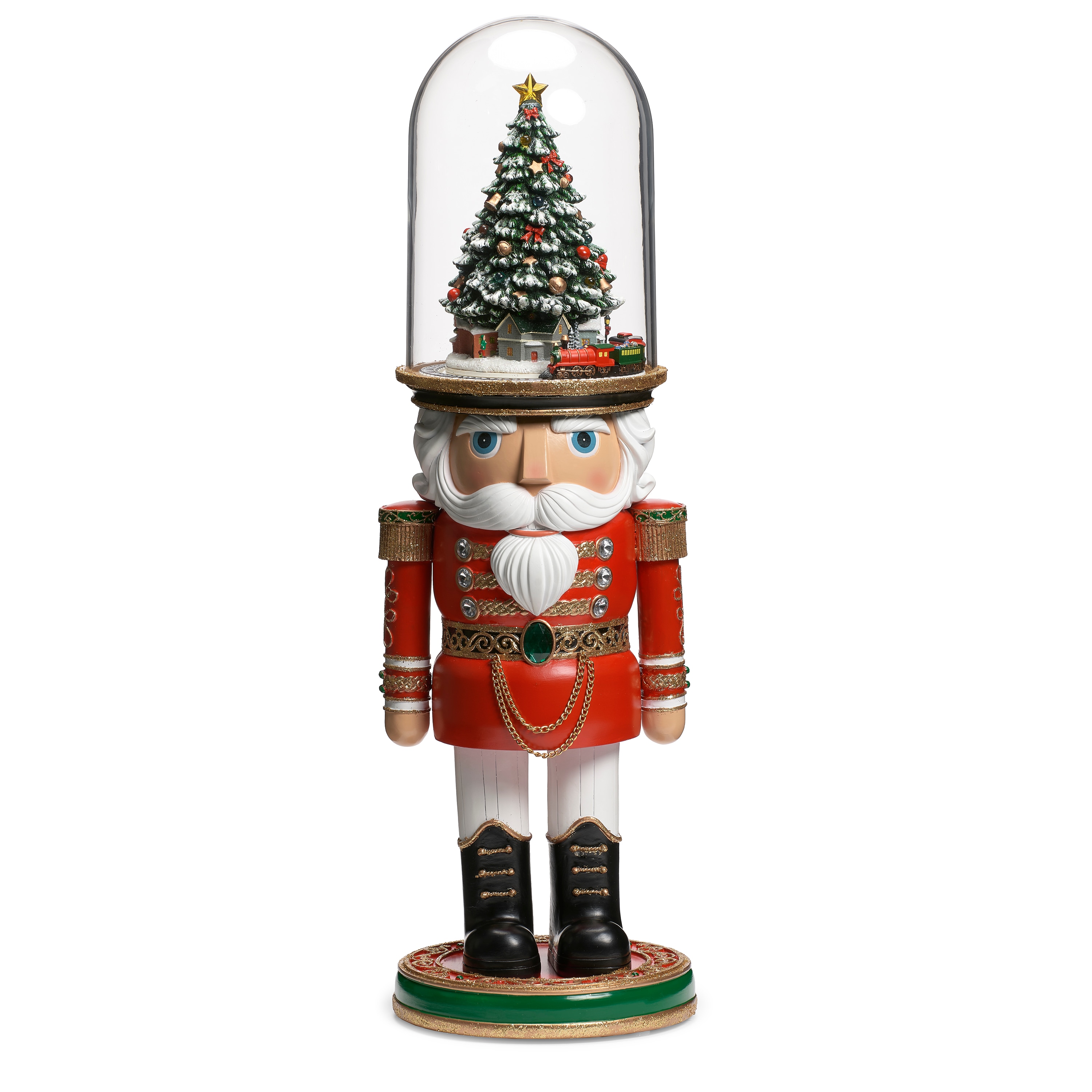 Roman 137745 24.5-Inches Lighted Musical Tabletop Decoration Merry Christmas Battery-operated Christmas Decor