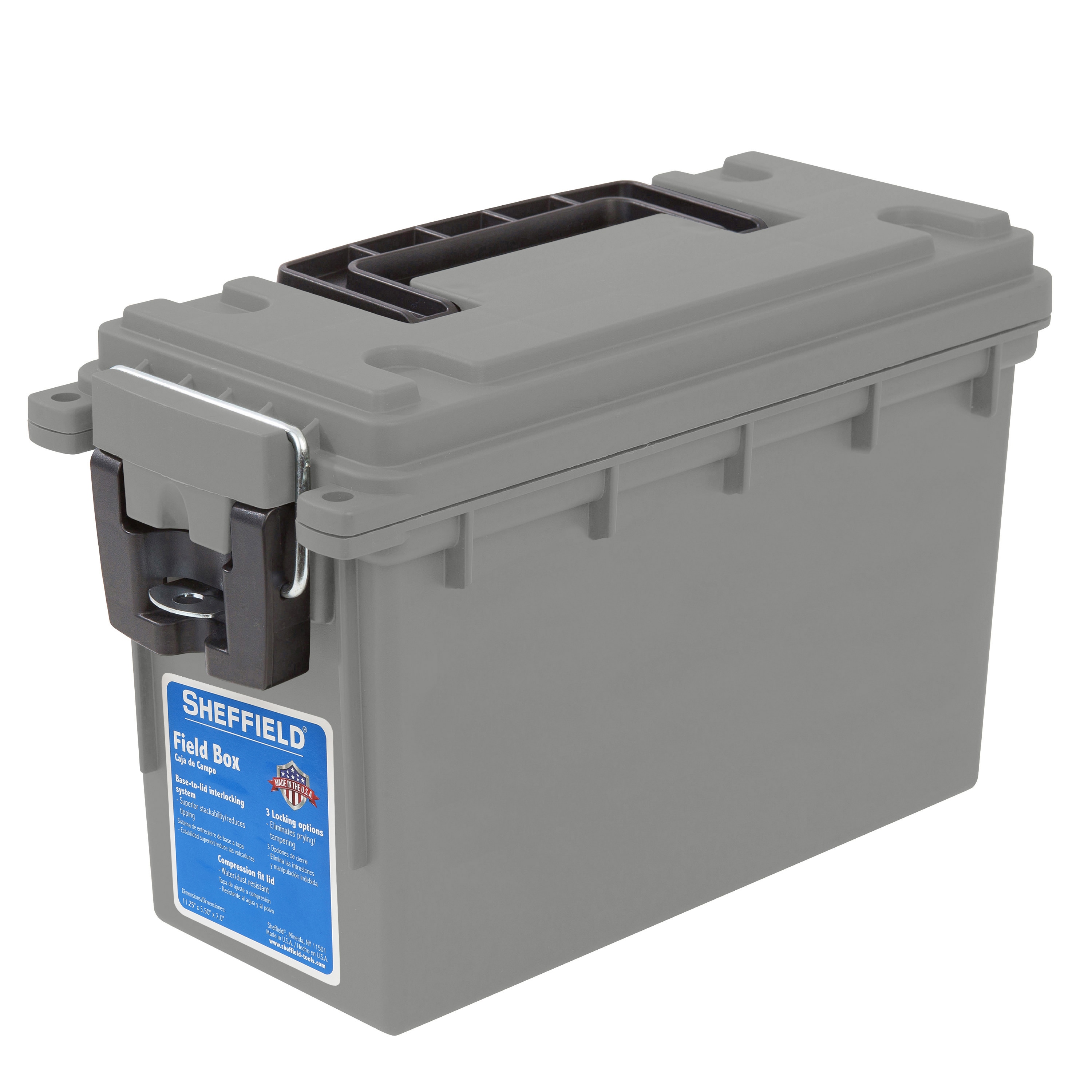 Sheffield 5.06-in White Plastic Lockable Tool Box in the Portable Tool  Boxes department at
