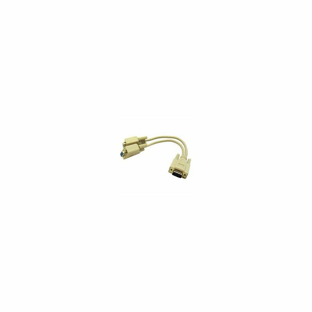  ZX9CBLW1084 DB9 Serial Y adapter DB9 Male to Dual DB9 Female 8 -in
