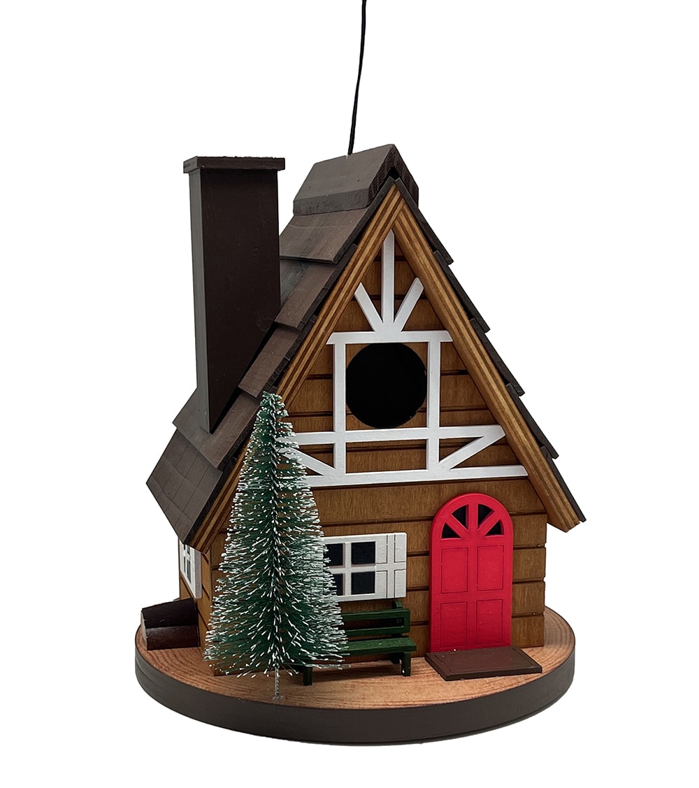 Home Bazaar HB-7669S 8-Inches H Blue Wood Finches Aviary Bird House