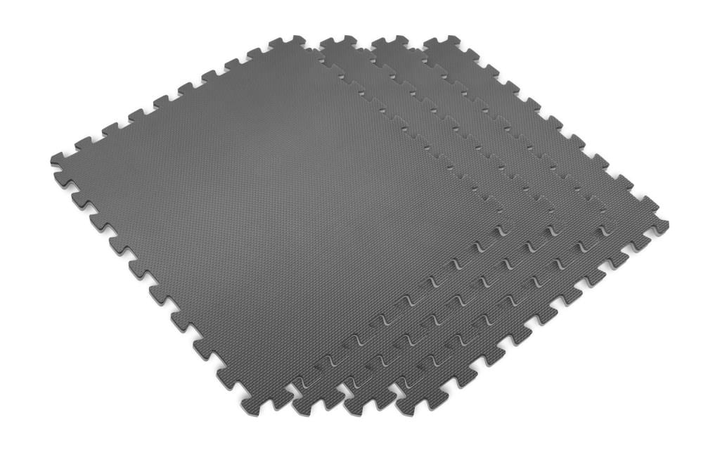 Norsk 24-in W x 24-in L x 0.47-in T Interlocking Foam Gym Floor Tile ...