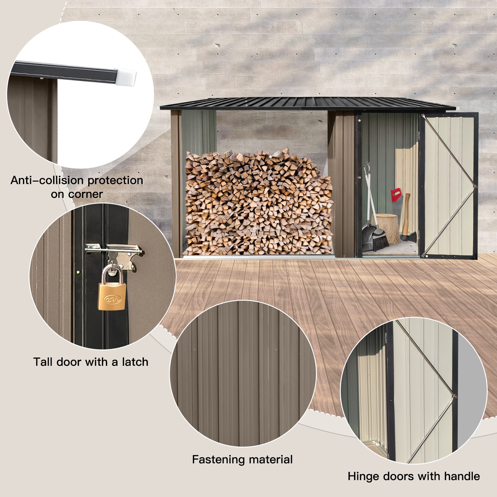 Wooakway FXLS0604-603Z252 Metal-Storage-Buildings-Sheds - View #3