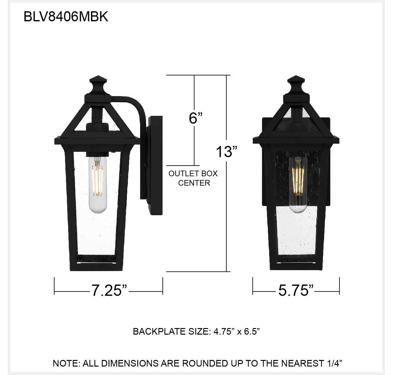 Quoizel BLV8406MBK Outdoor-Wall-Lighting - View #5