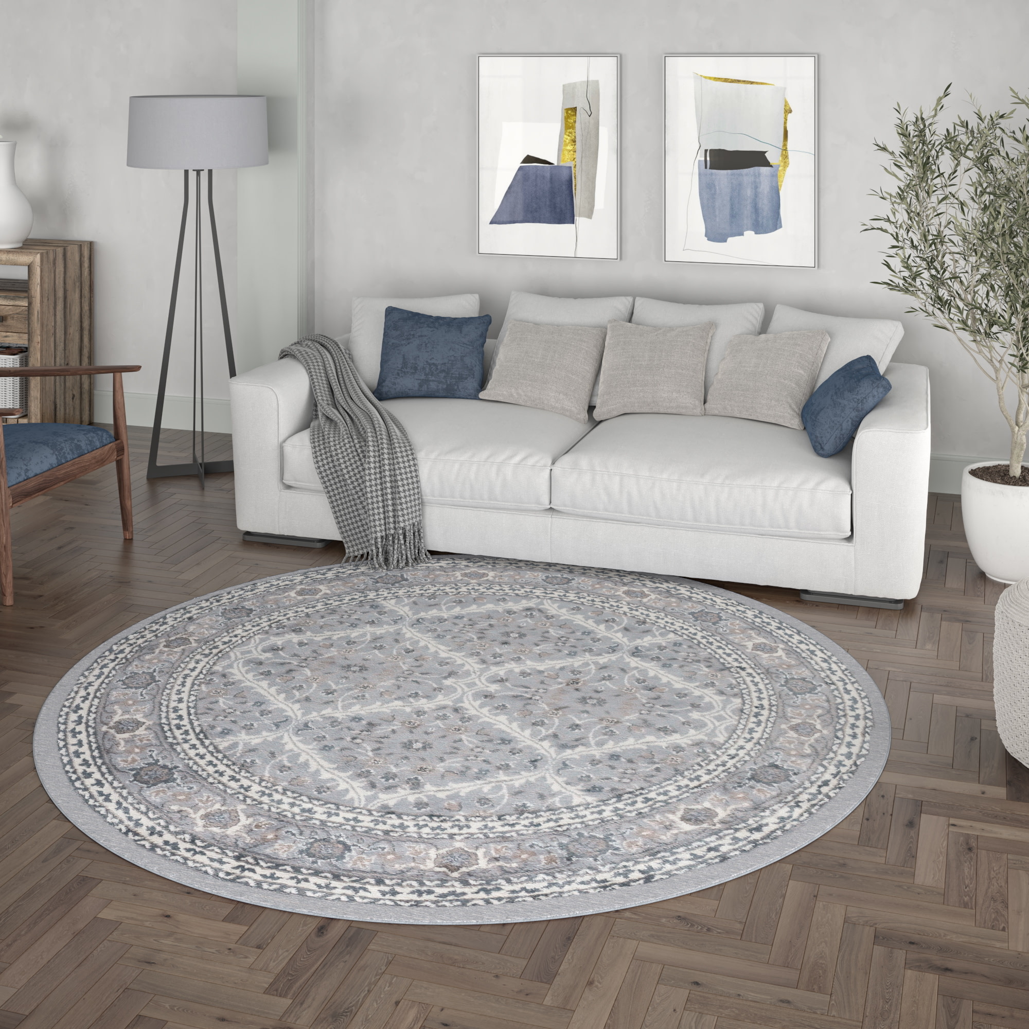 Tayse MDN3709 8RND rugs - View #6