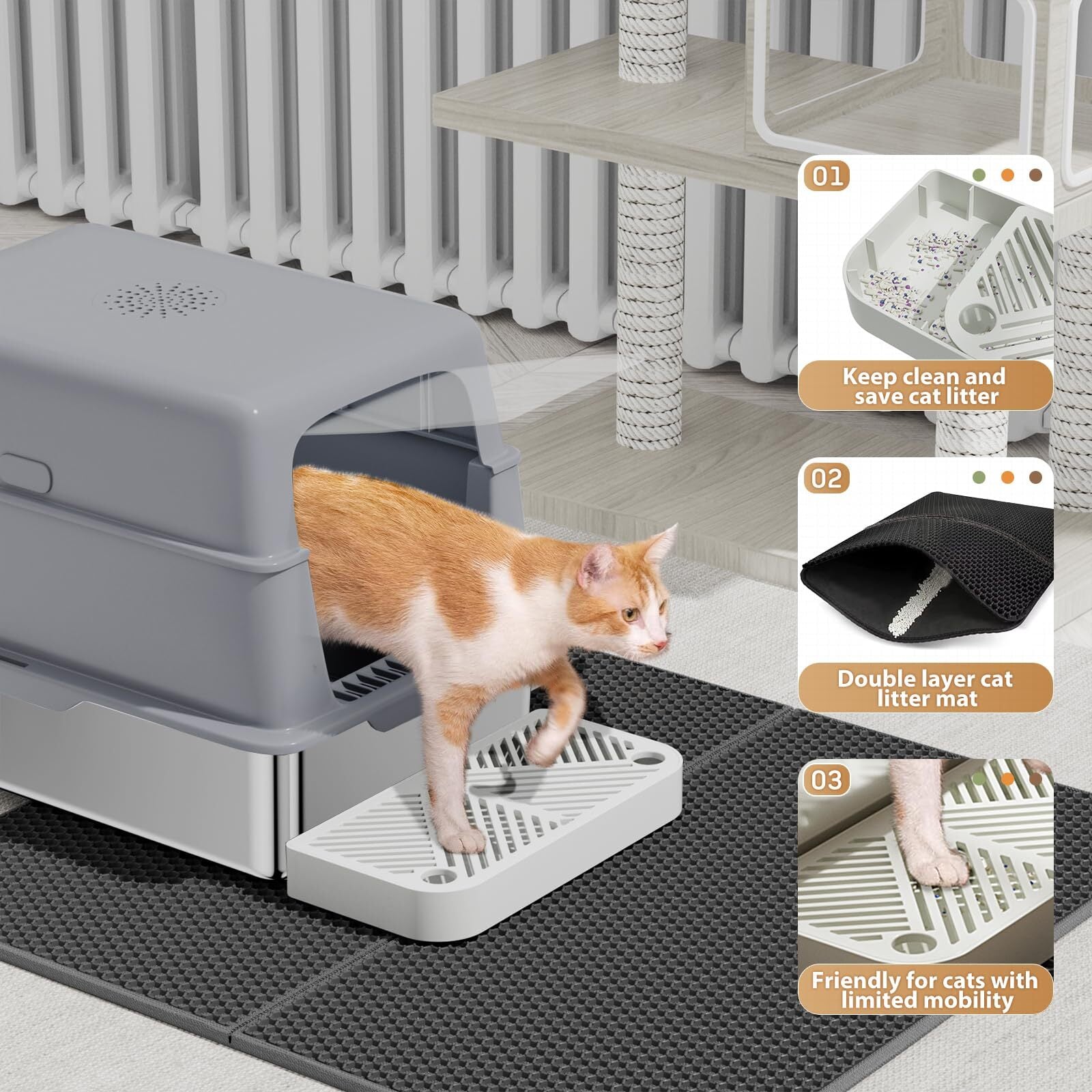 LOVMOR SF-L-MSPG Cat-Litter-Box - View #2