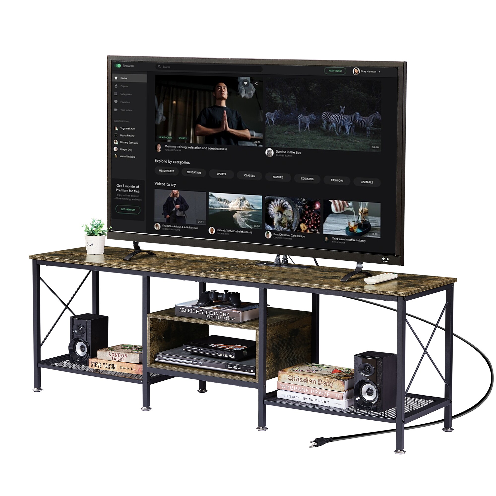 Vecelo LOE-TV03-BRN-160-UP Tv-Stands - View #7