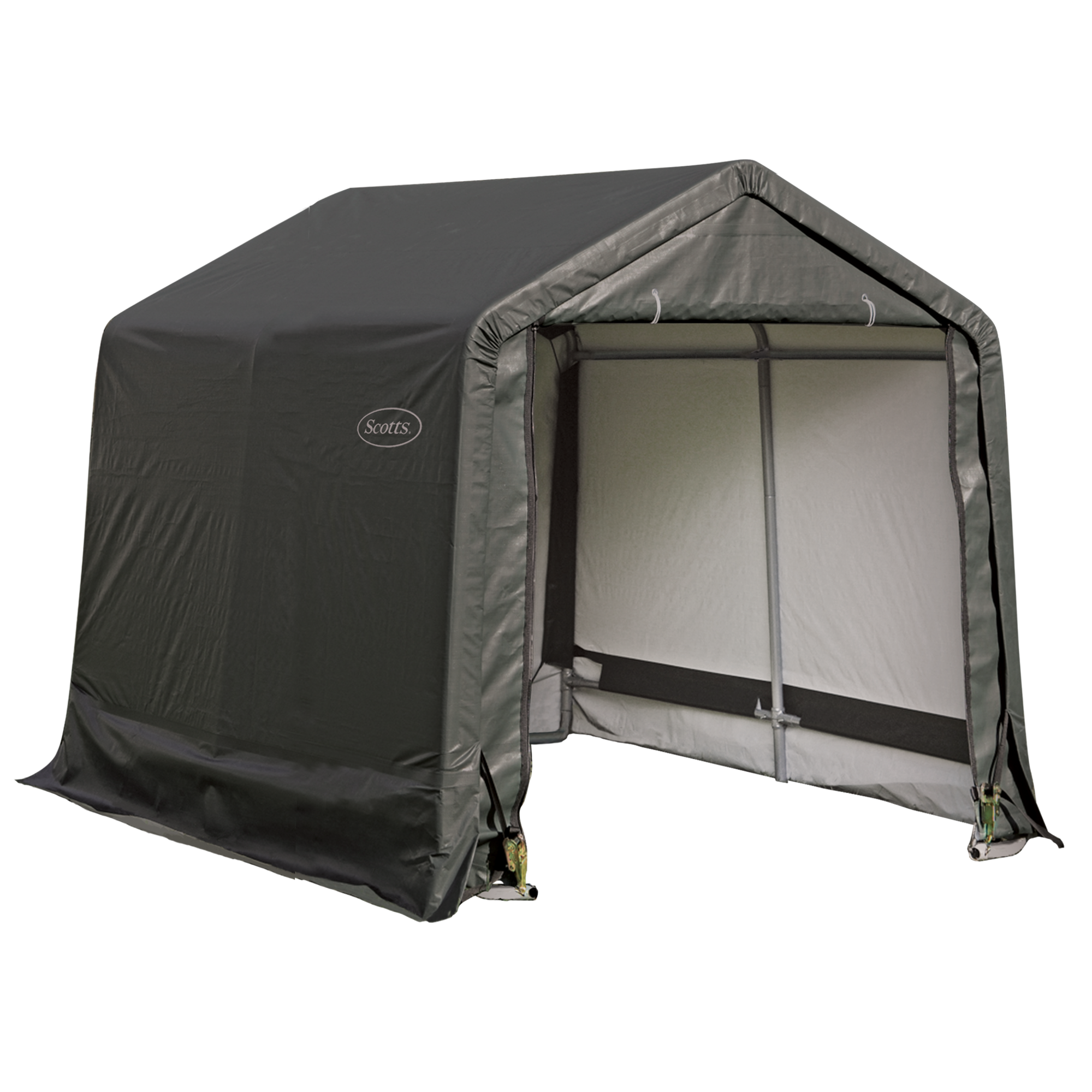 Scotts 8' x 8' Green All-Season Outdoor Storage Shed