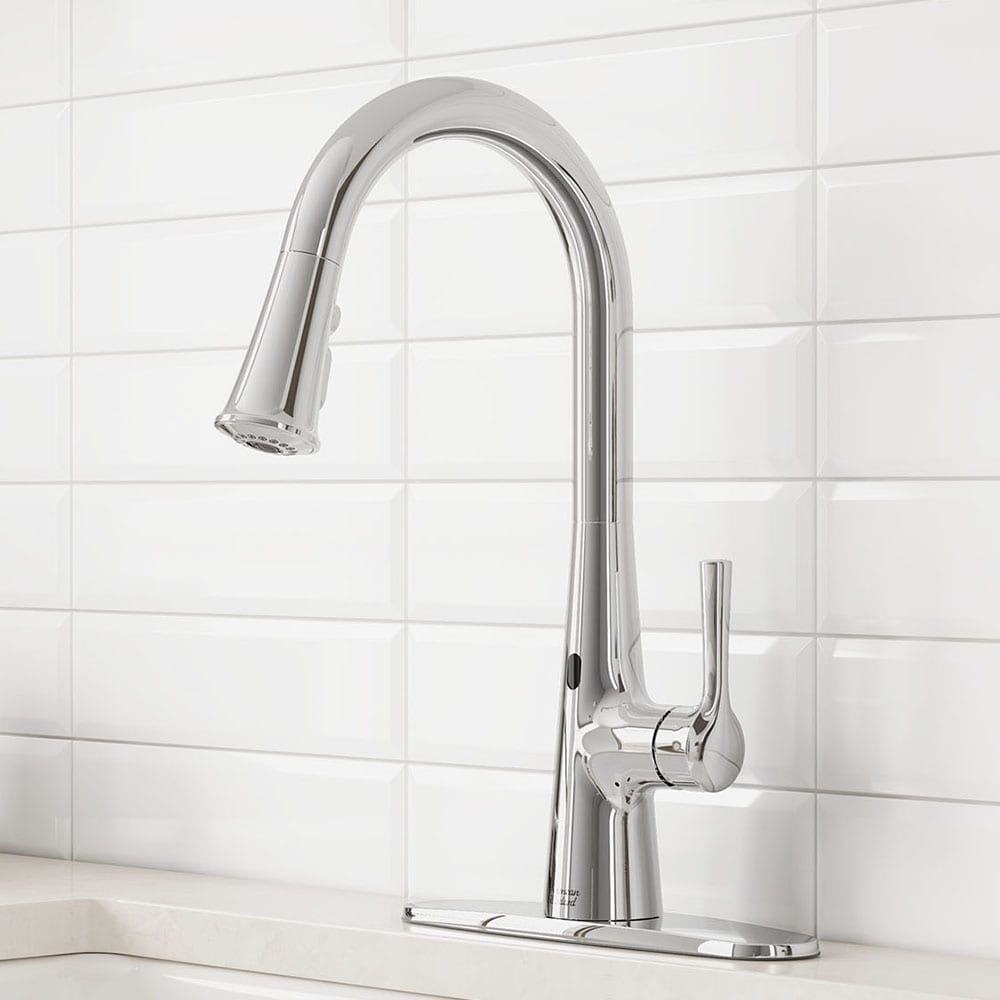American Standard 7441381.002 Southport Chrome Single Handle Deck-mount Touchless Pull-down Kitchen Faucet with Sprayer