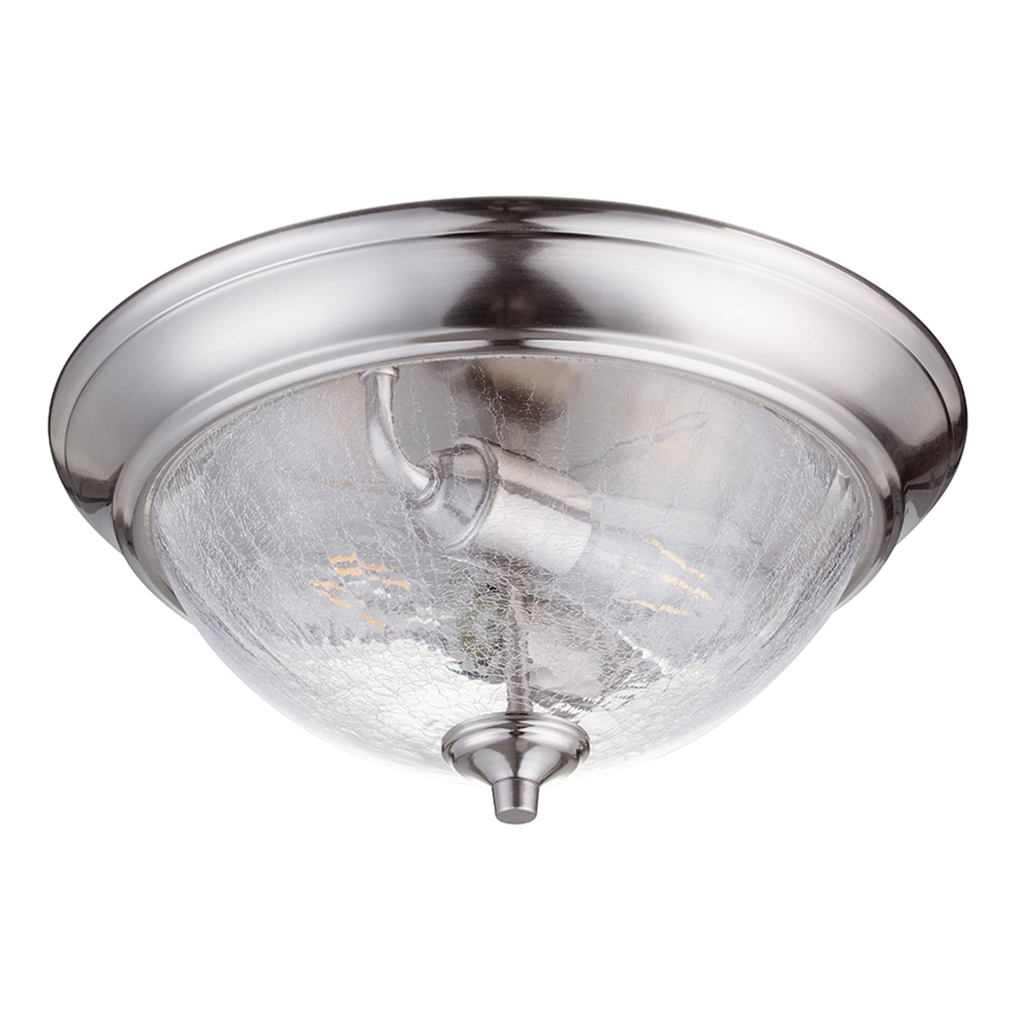 nickel flush mount lighting