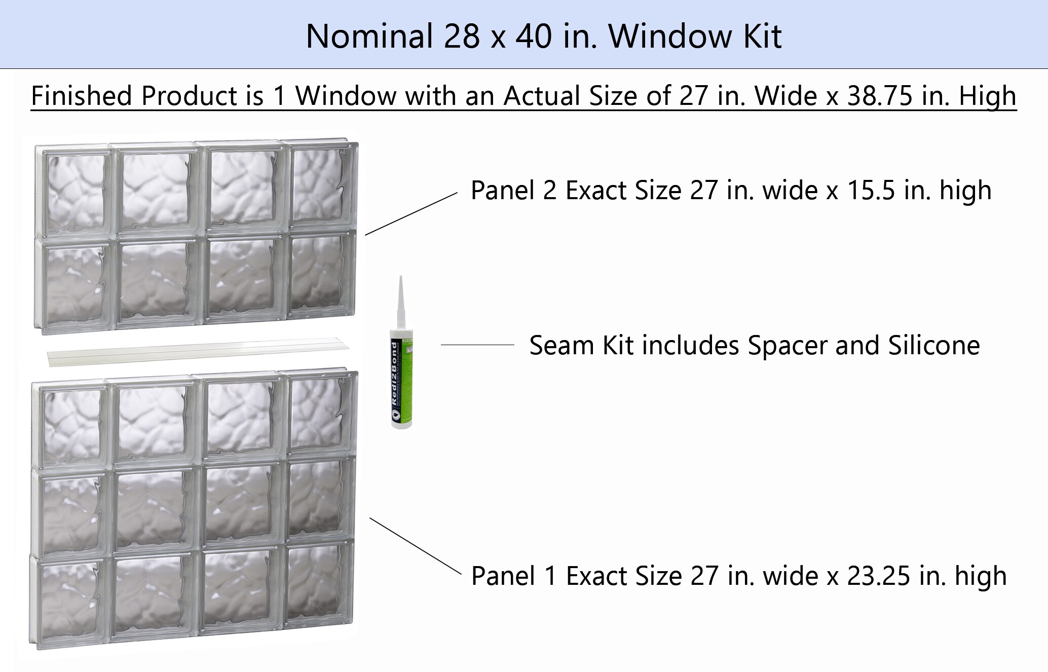 REDI2SET S2840DC Glass-Block-Windows - View #2