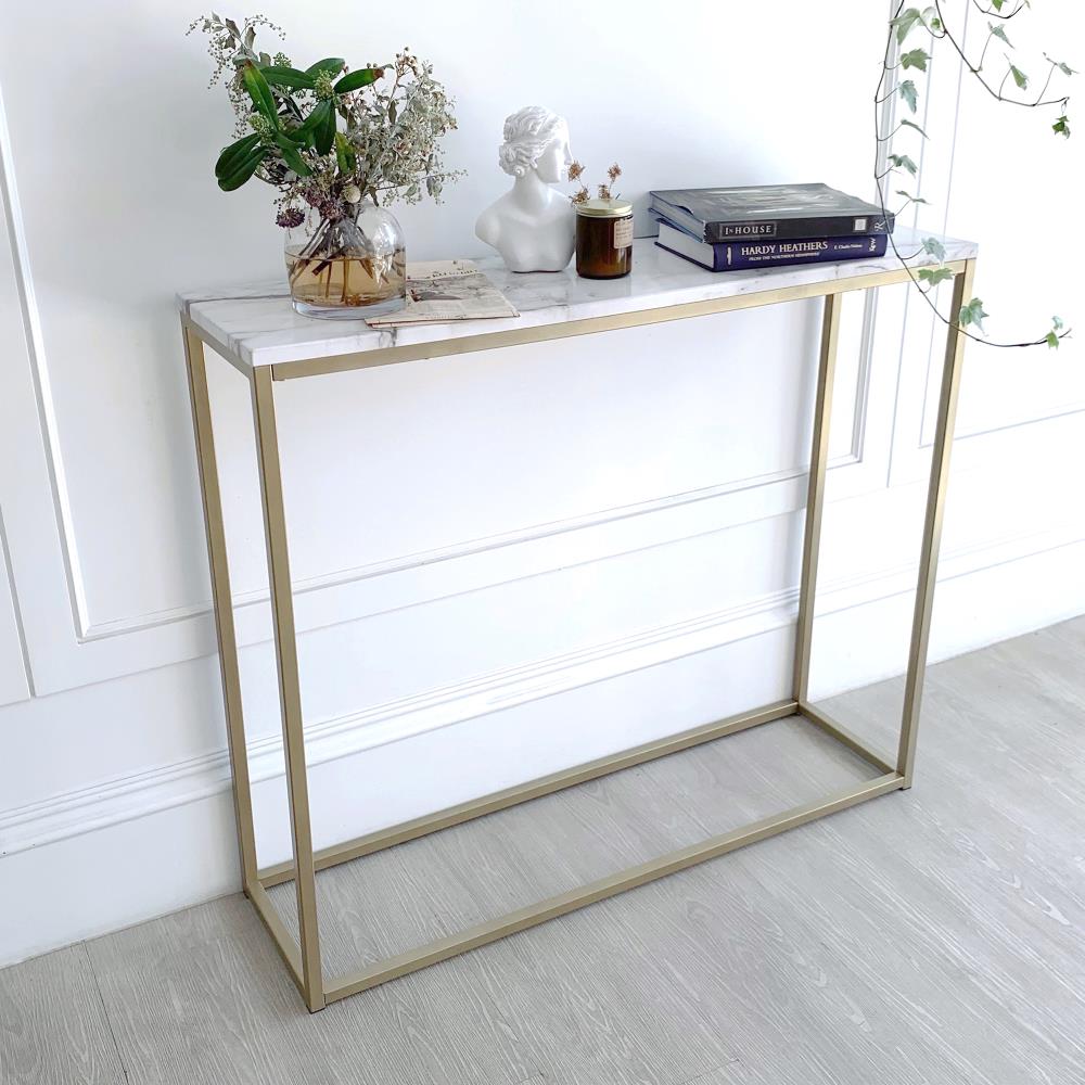 sayer console table white