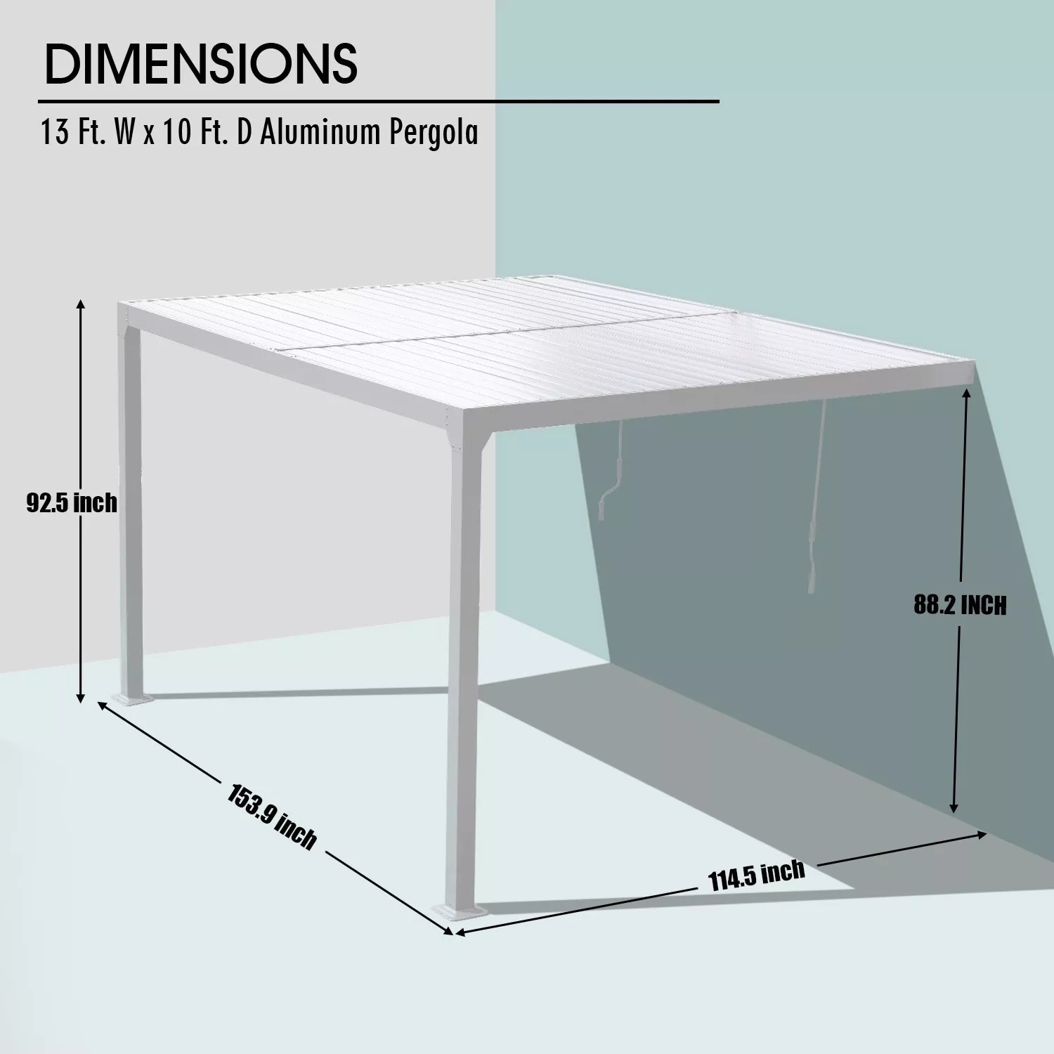 Aoodor A195-PWEWE Pergolas-2 - View #2