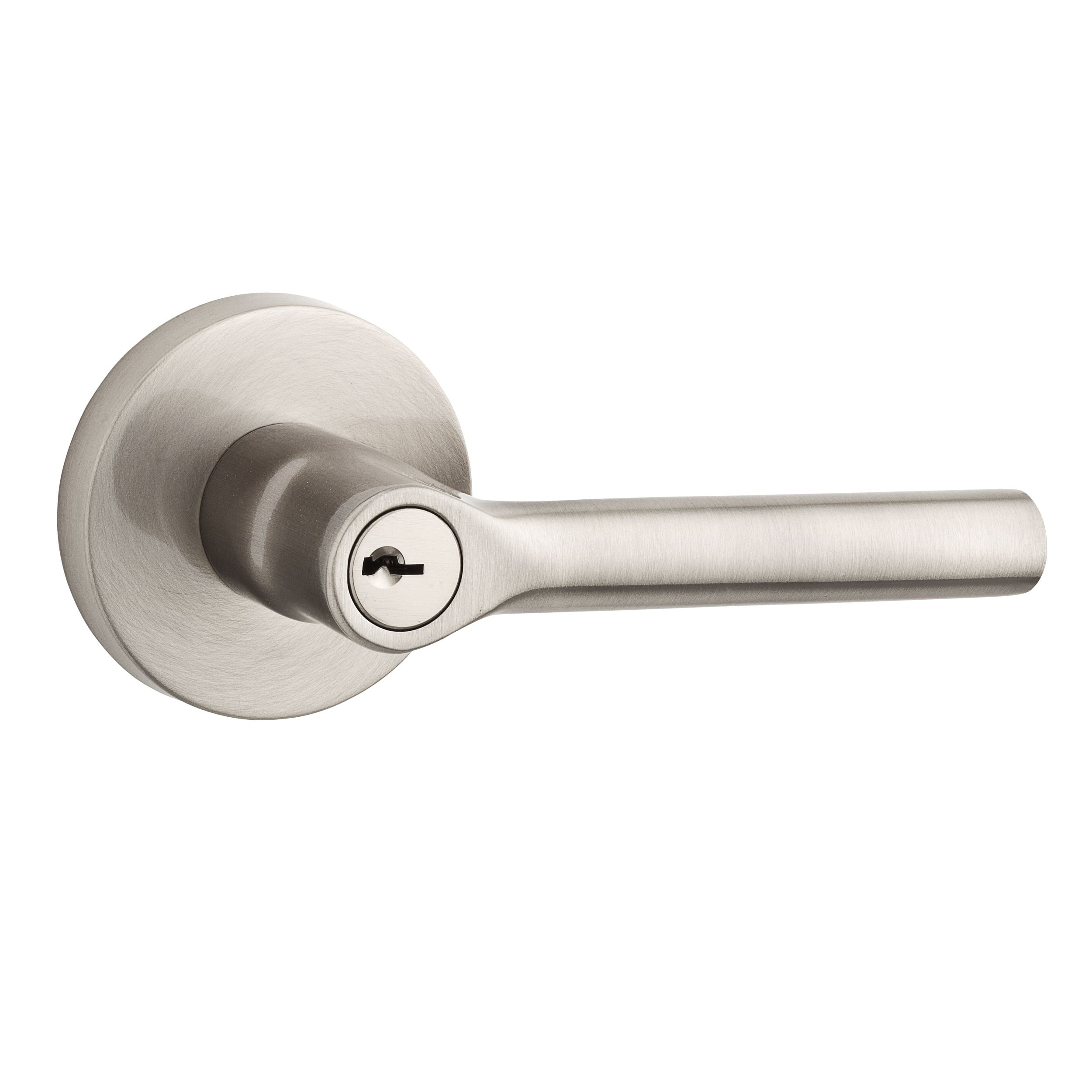 Baldwin ENTUBCRR150 Reserve Reserve Satin Nickel Interior/Exterior Keyed Entry Door Handle