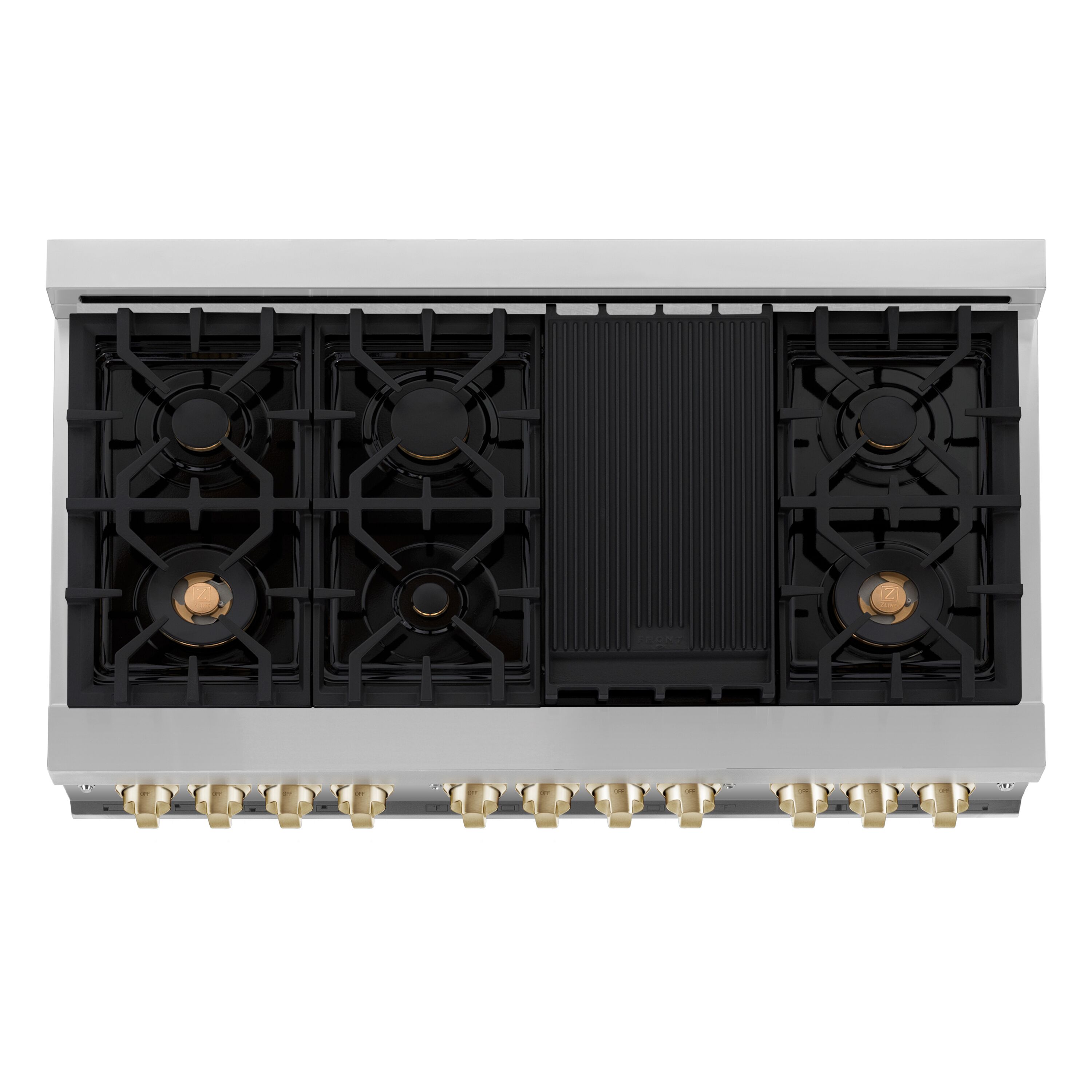 ZLINE KITCHEN & BATH RAZ-48-G Double-Dual-Fuel-Ranges - View #4