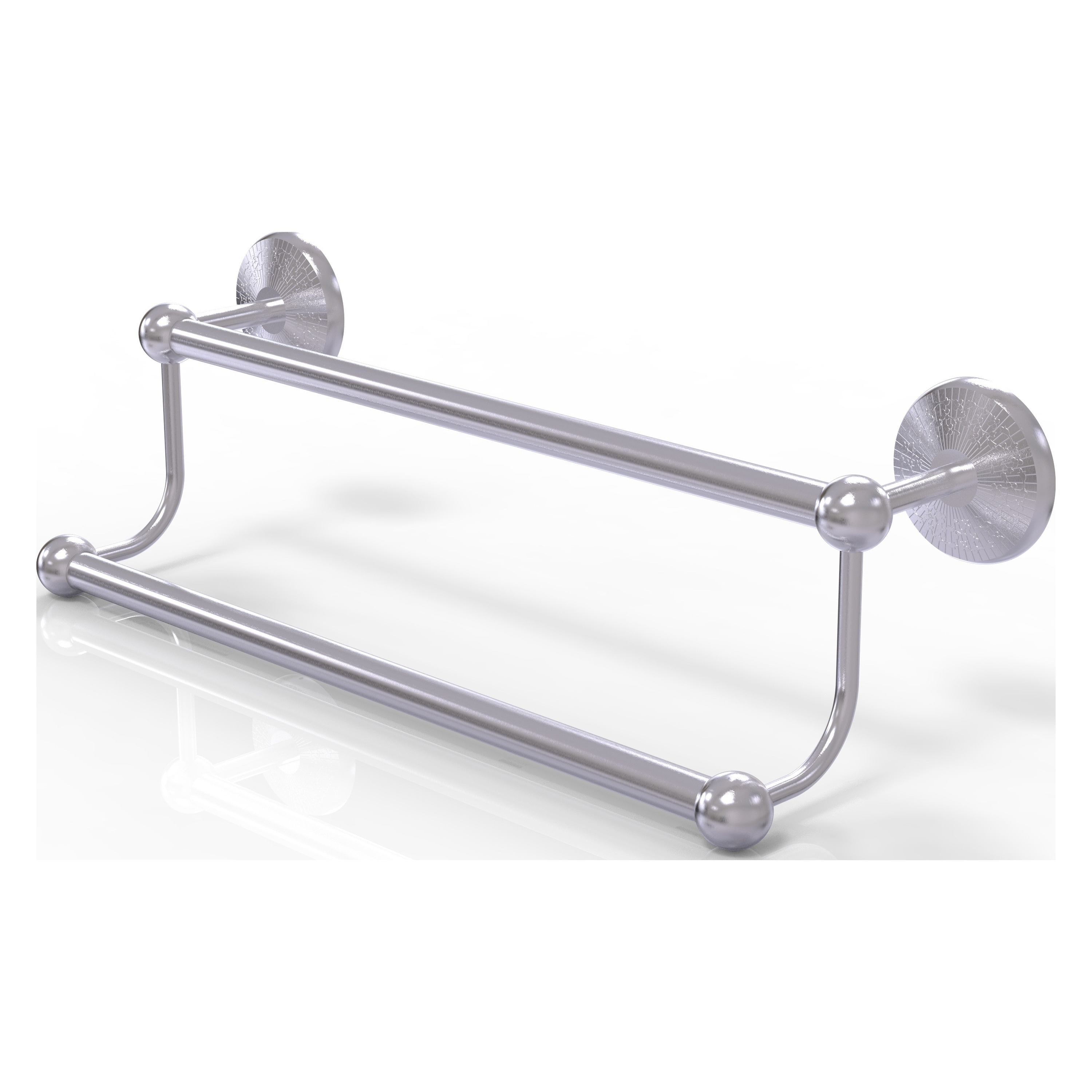 Allied Brass PMC-72/18-SCH Prestige Monte Carlo 18-in double Satin Chrome Wall mount Double Towel Bar