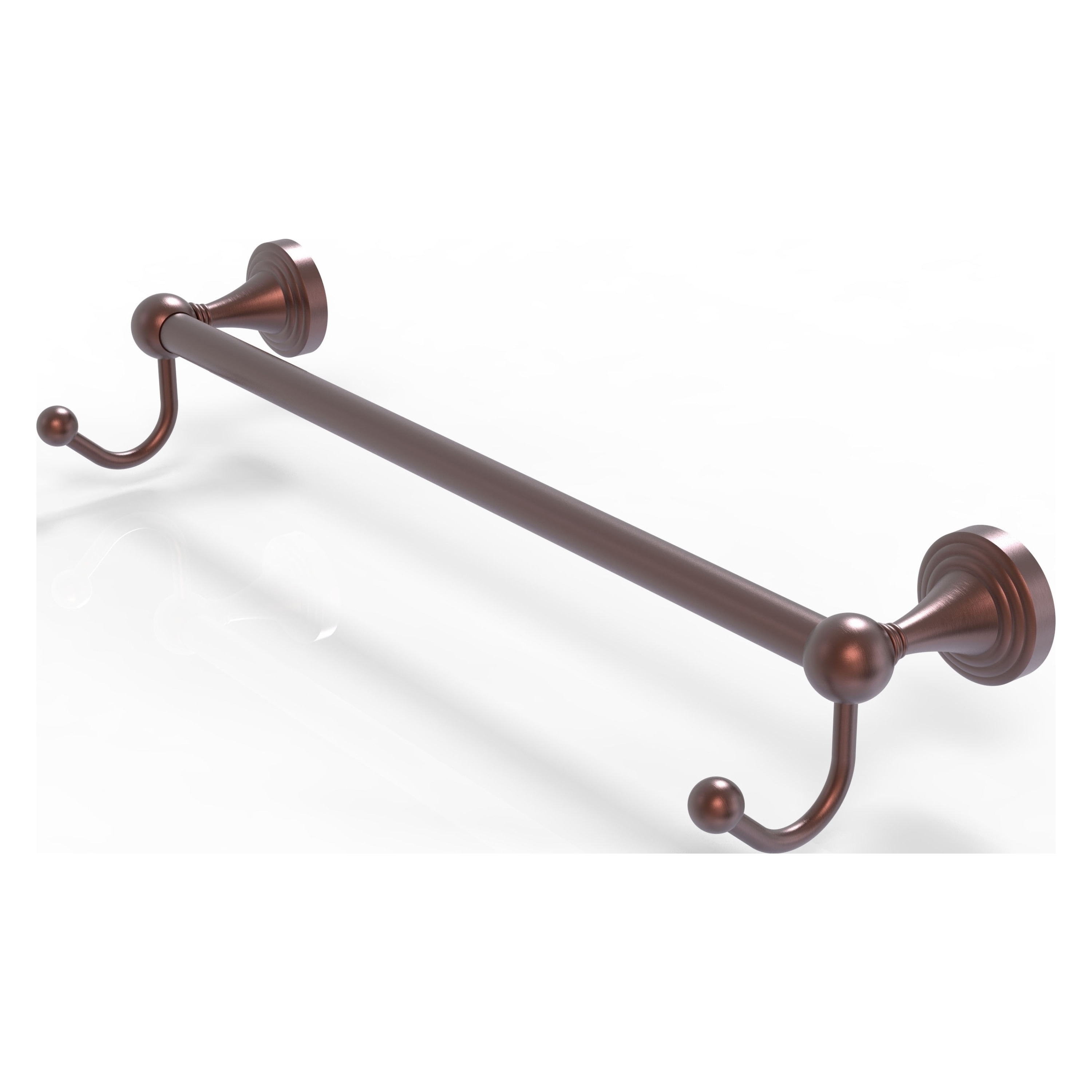 Allied Brass SG-41-18-HK-CA Sag Harbor 18-in Antique Copper Wall mount Single Towel Bar