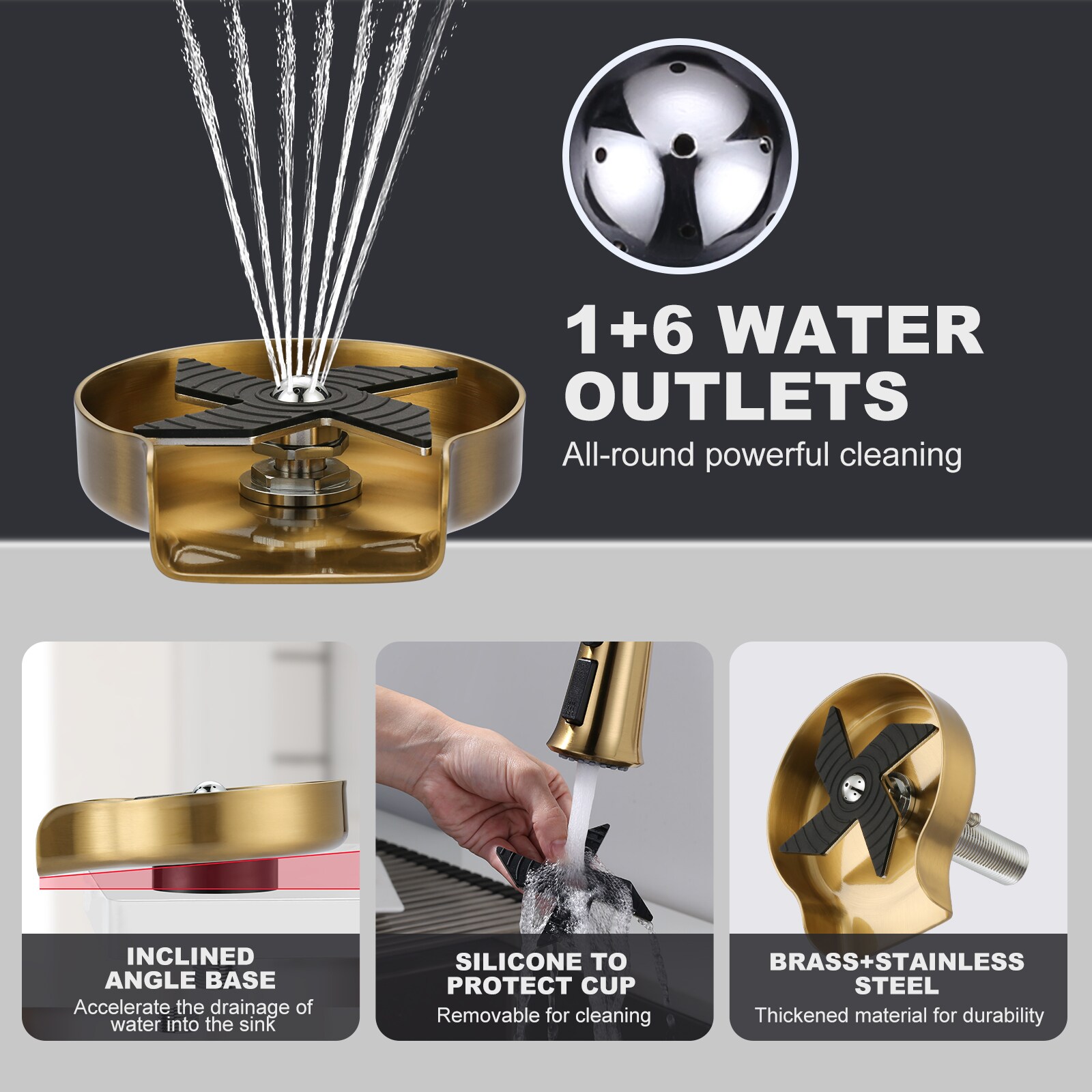 WOWOW K1012G Faucet-Spray-Hoses-Accessories - View #6