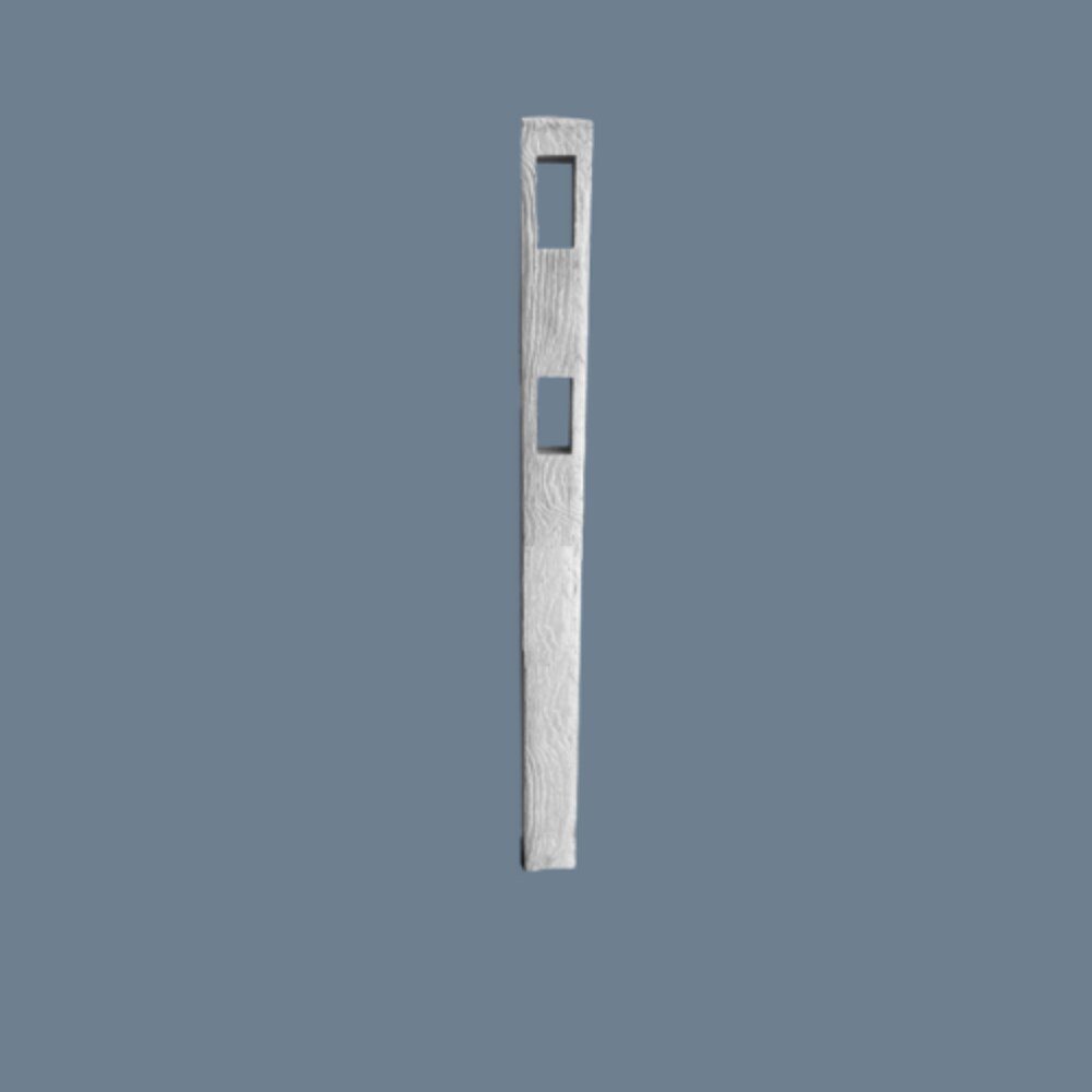 PERMALEE PL83100 5-in x 5-in W x 6-ft H 100-Pack Stain Concrete Fence with Post Cap